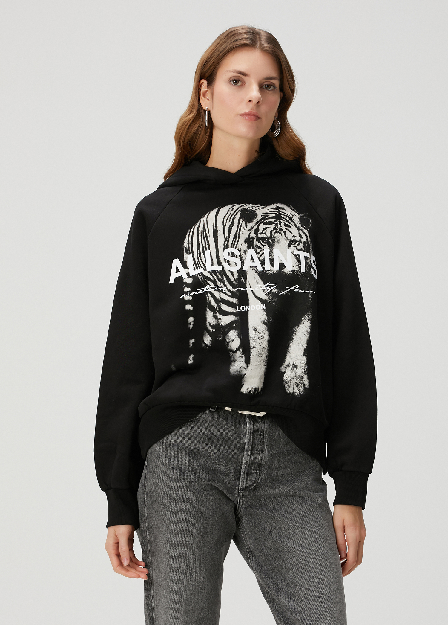 Kit Talon Tiger Siyah Kapüşonlu Sweatshirt