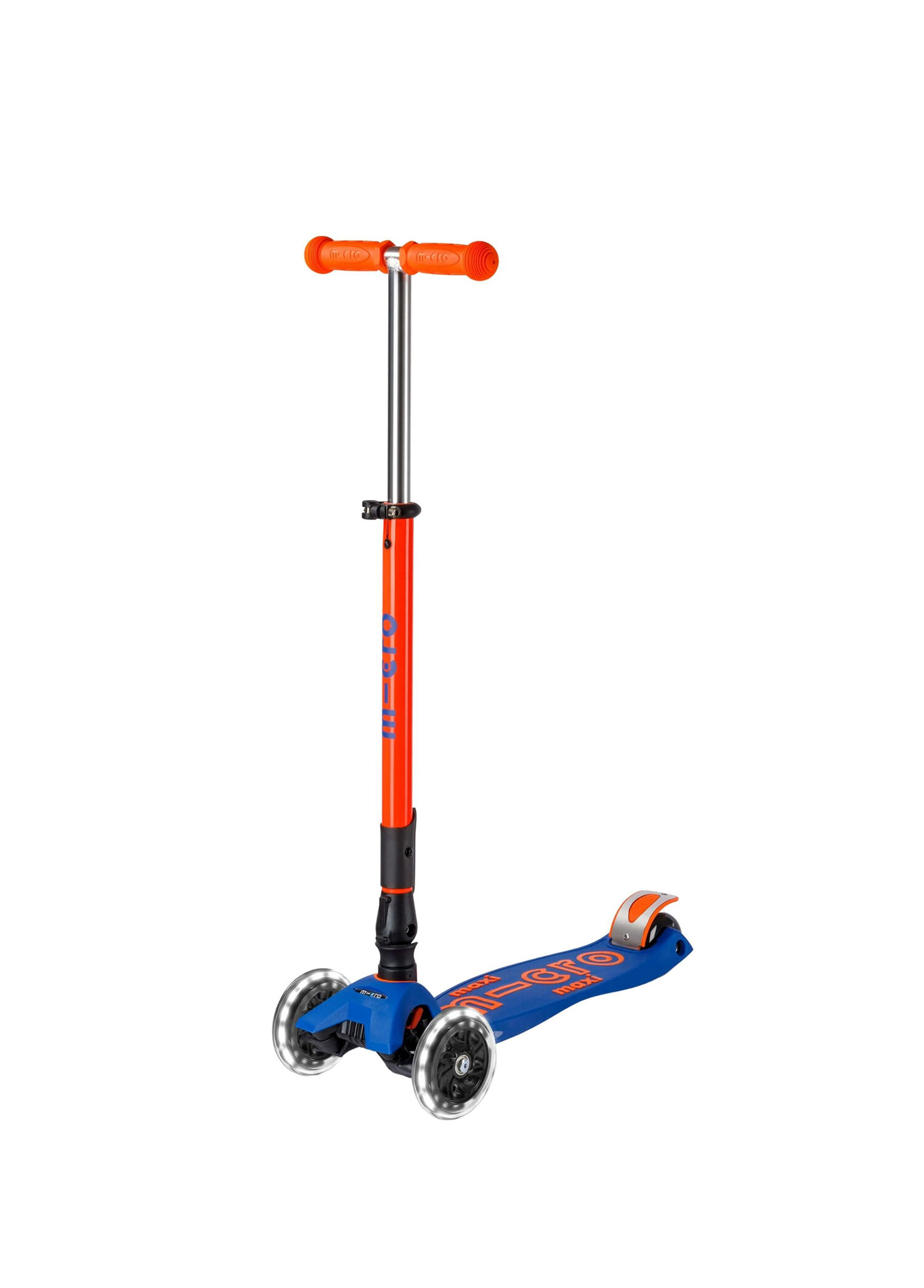 Maxi Deluxe Neon LED Işıklı Katlanabilir 3 Tekerlekli 5-12 Yaş Çocuk Scooter