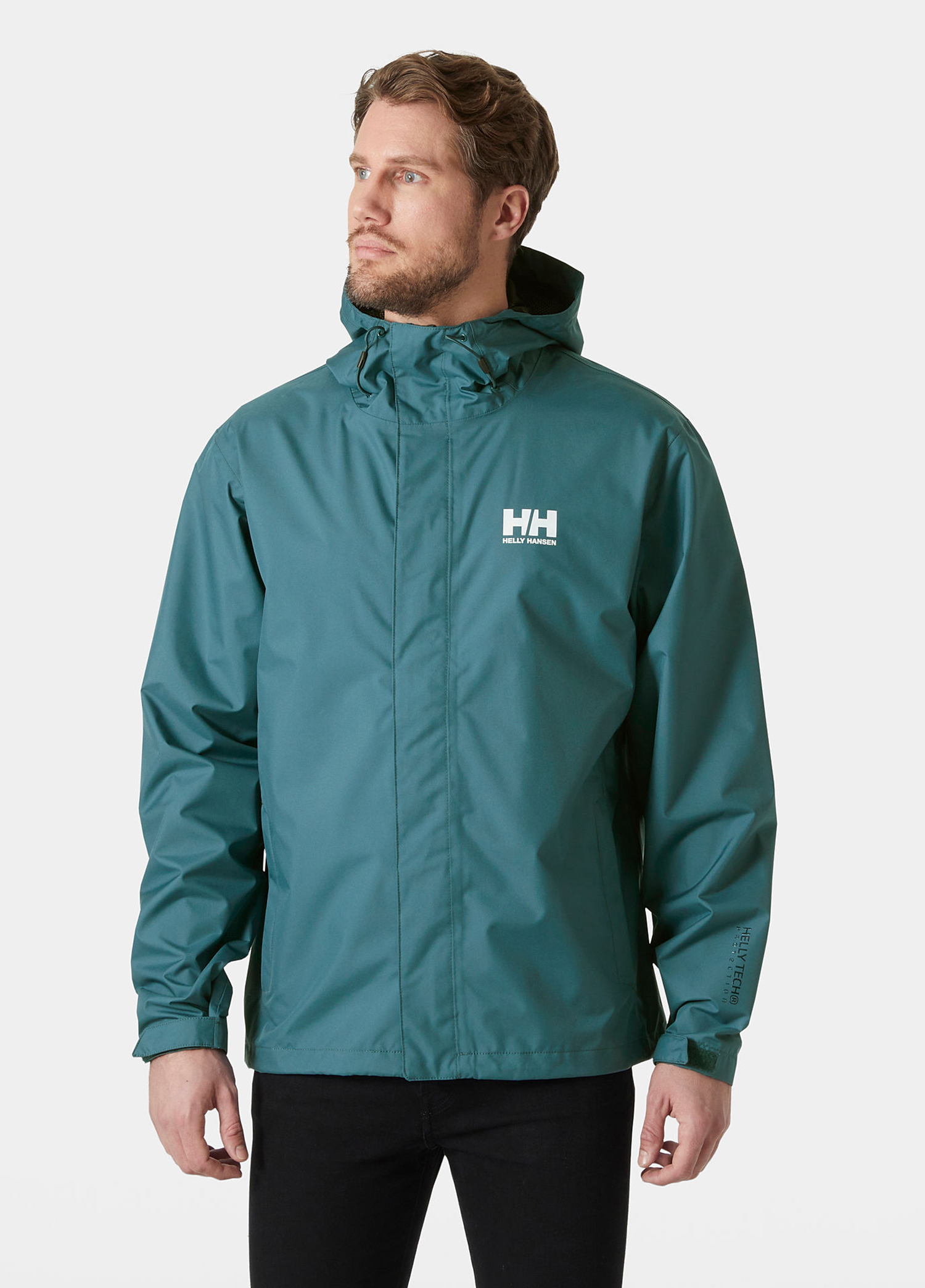 Helly Hansen Dark Greek Erkek Seven J Kapüşonlu Su Geçirmez Yeşil