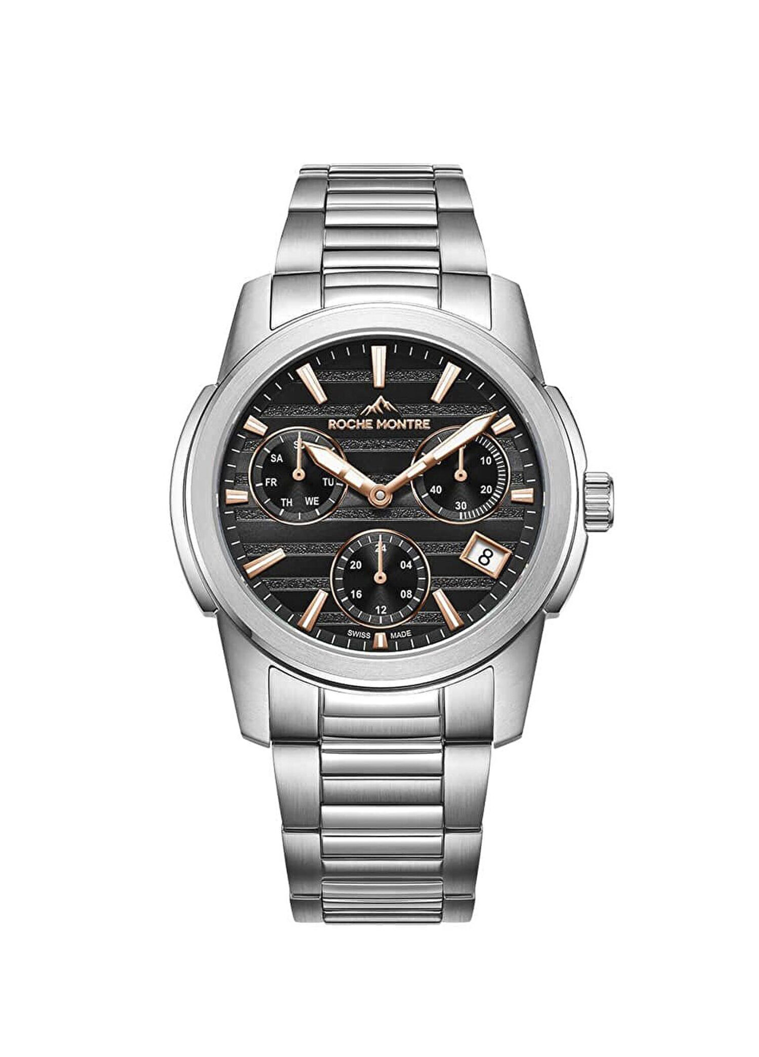 RMG4000-03 Thun Full Date Metalik Gri Çelik Erkek Kol Saati