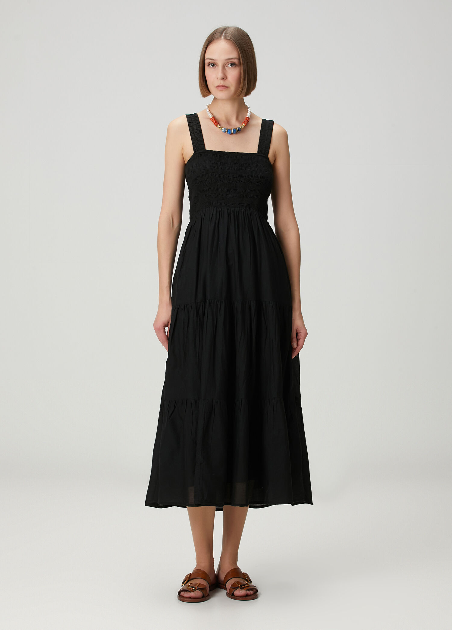 knee length dresses for ladies Stripe Faithfull Midi Dress – Seafolly Australia