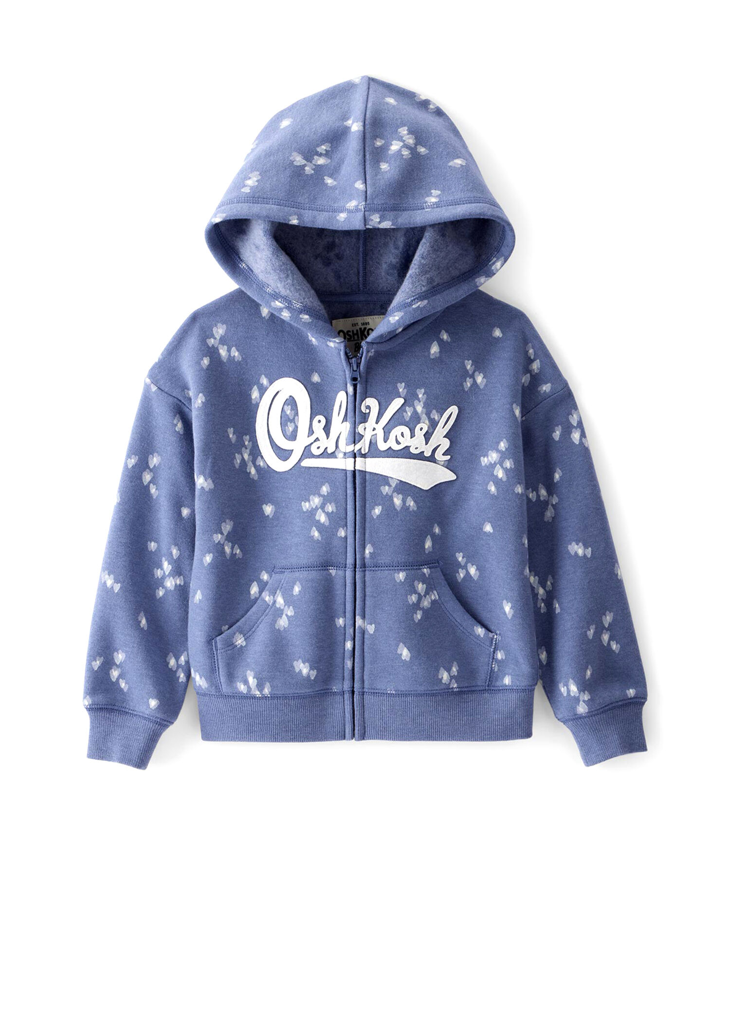 Mavi Kapüşonlu Kız Çocuk Sweatshirt