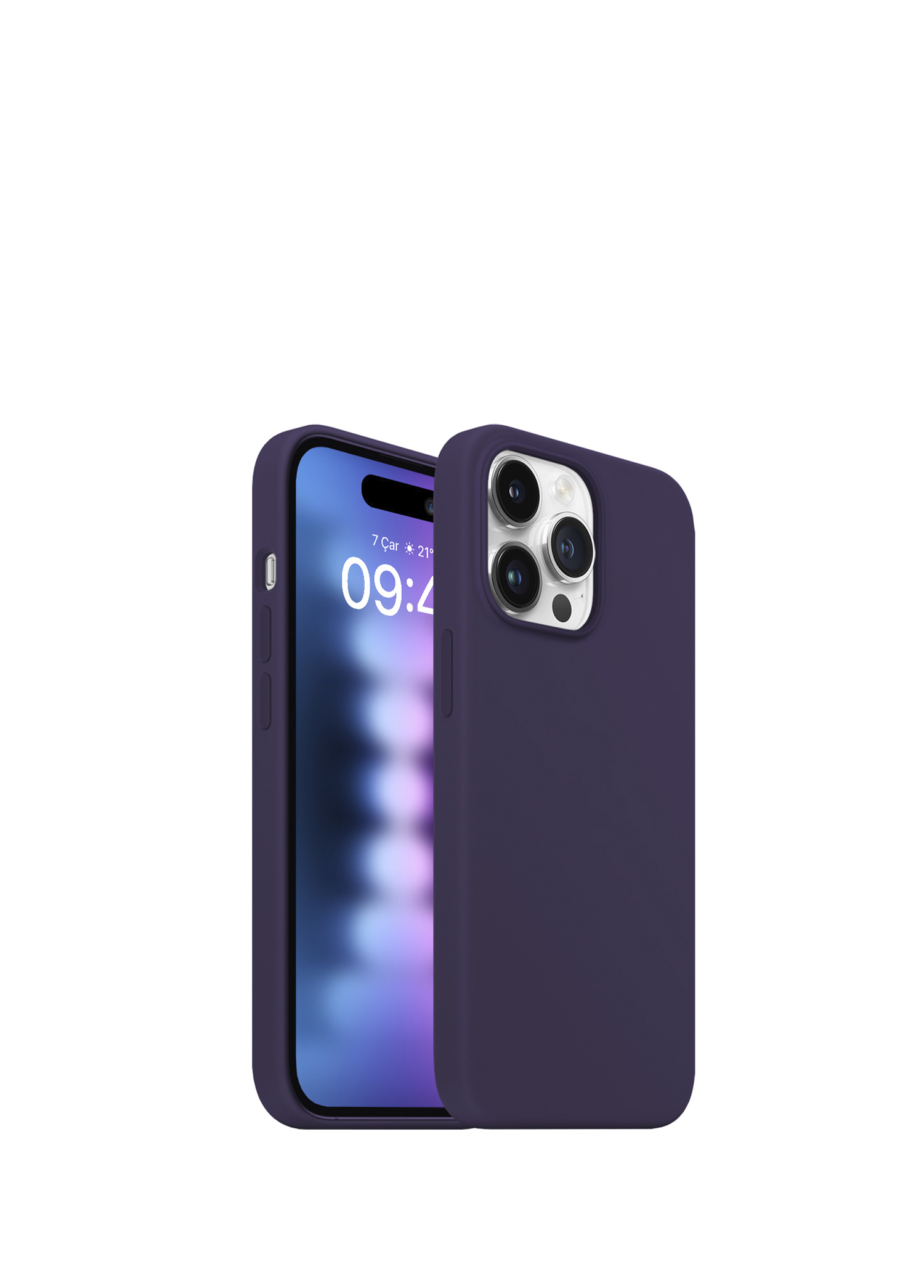 Purple iPhone 15 Pro Max Rubber Fit Kılıf