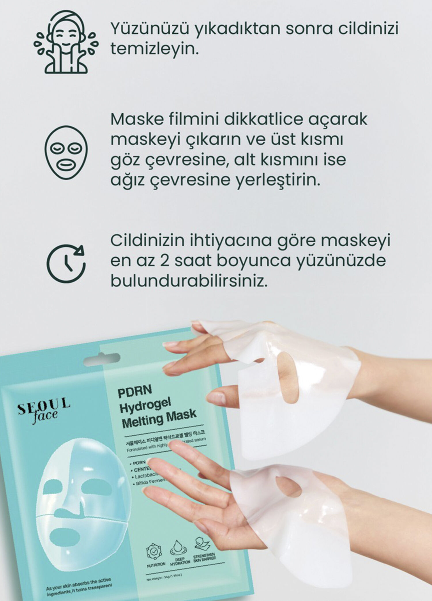 Dermal - Seoul Face PDRN Hydrogel Melting Moisturizing Skin Repair