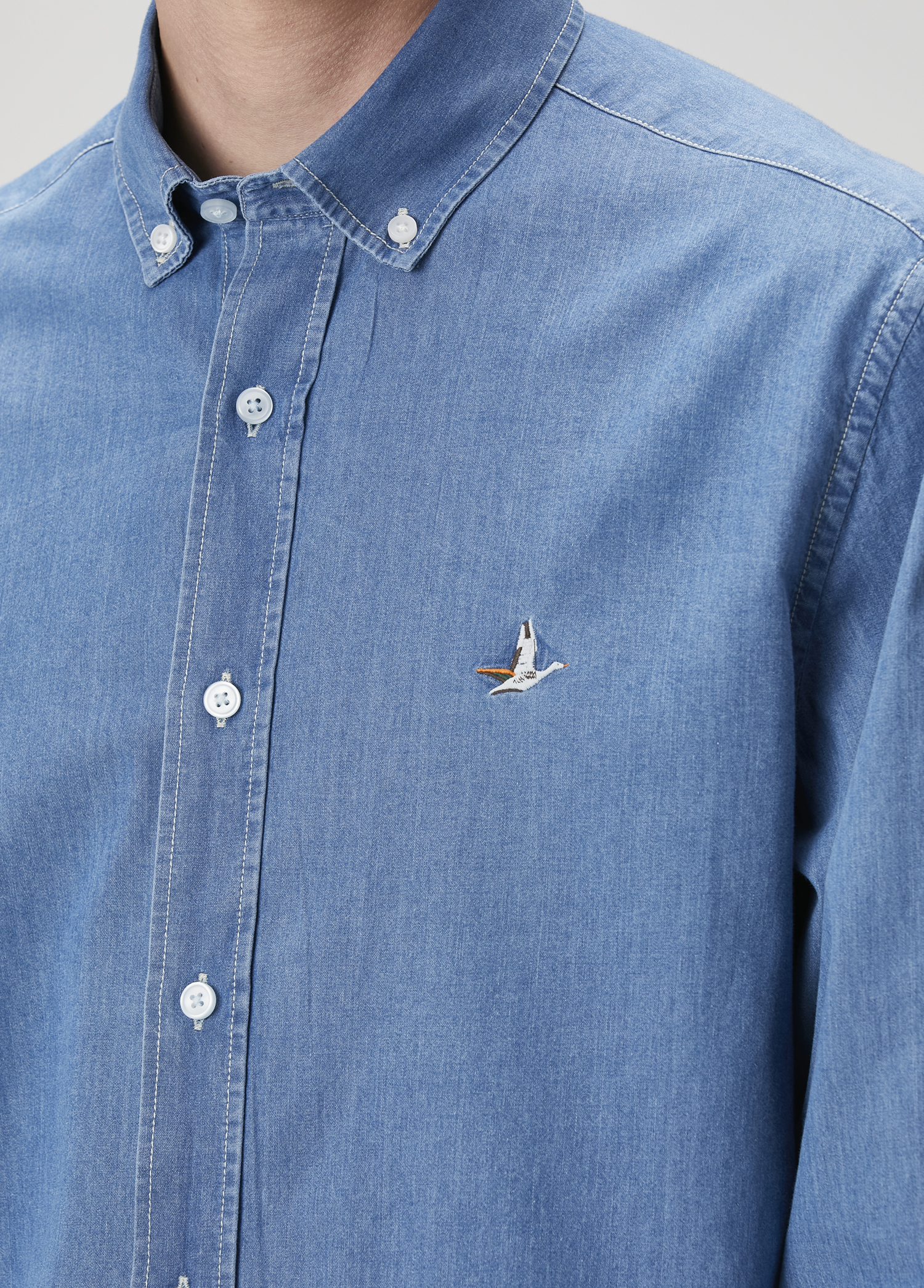 Comfort Fit Mavi Denim Gömlek_6