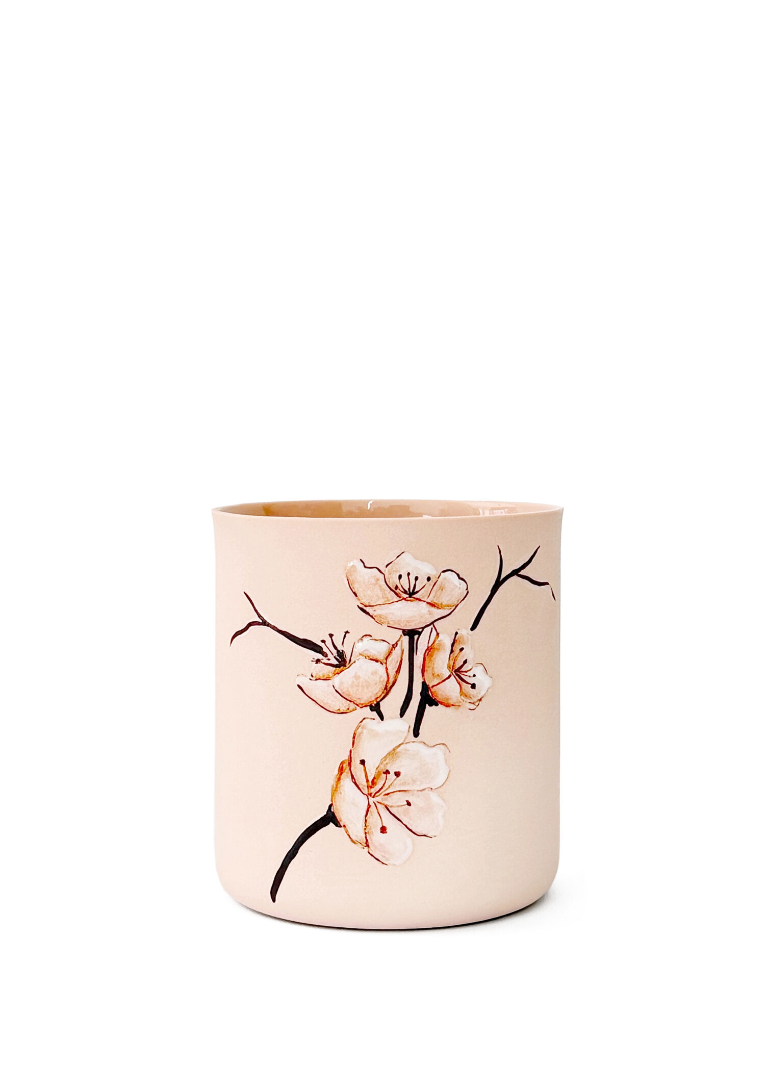 P Atolye Imza Large Blossom Somon Porselen Bardak