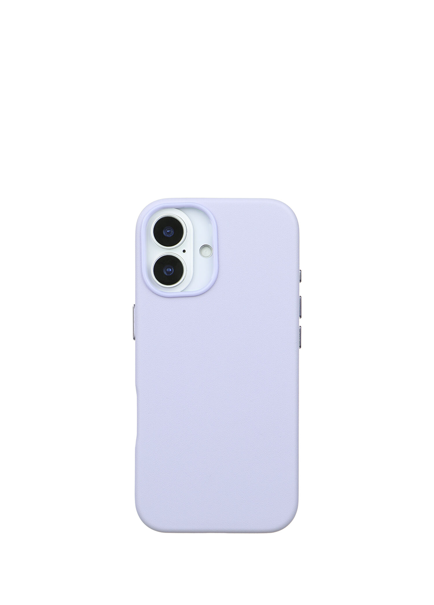 iPhone 17 Premium Kamera Koruma Darbe Emici Lila Vegan Deri Gizli MagSafe Uyumlu Telefon Kılıfı