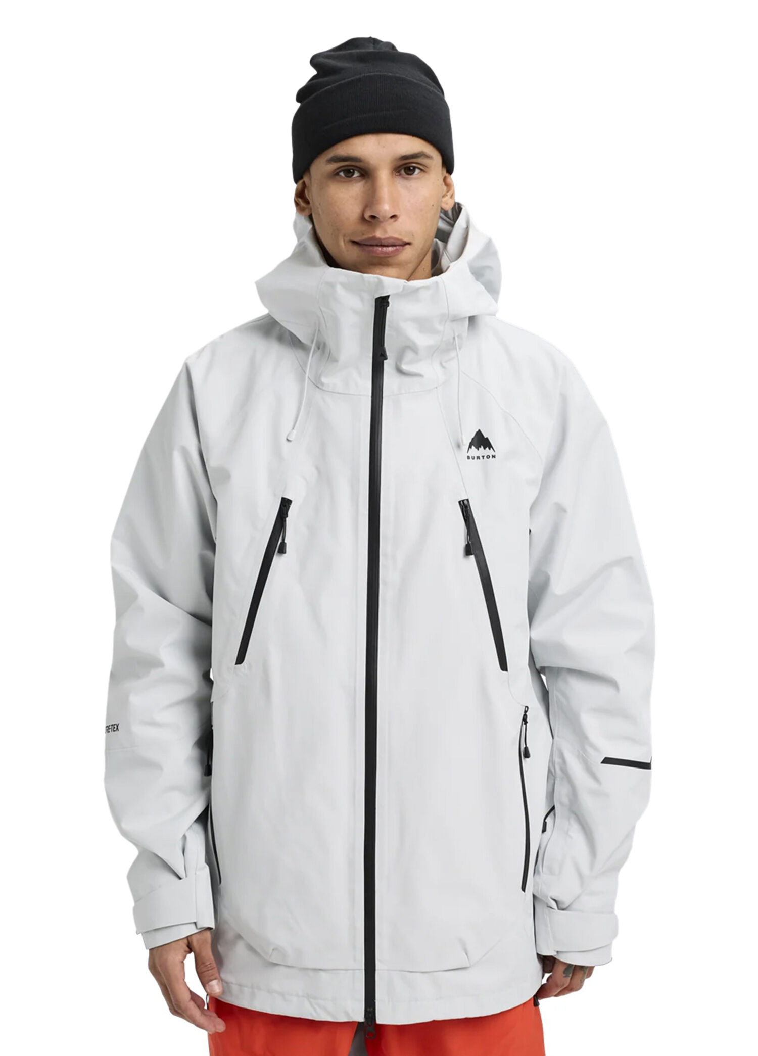 Reserve Gore-Tex 2L Gri Kapüşonlu Erkek Snowboard Ceketi