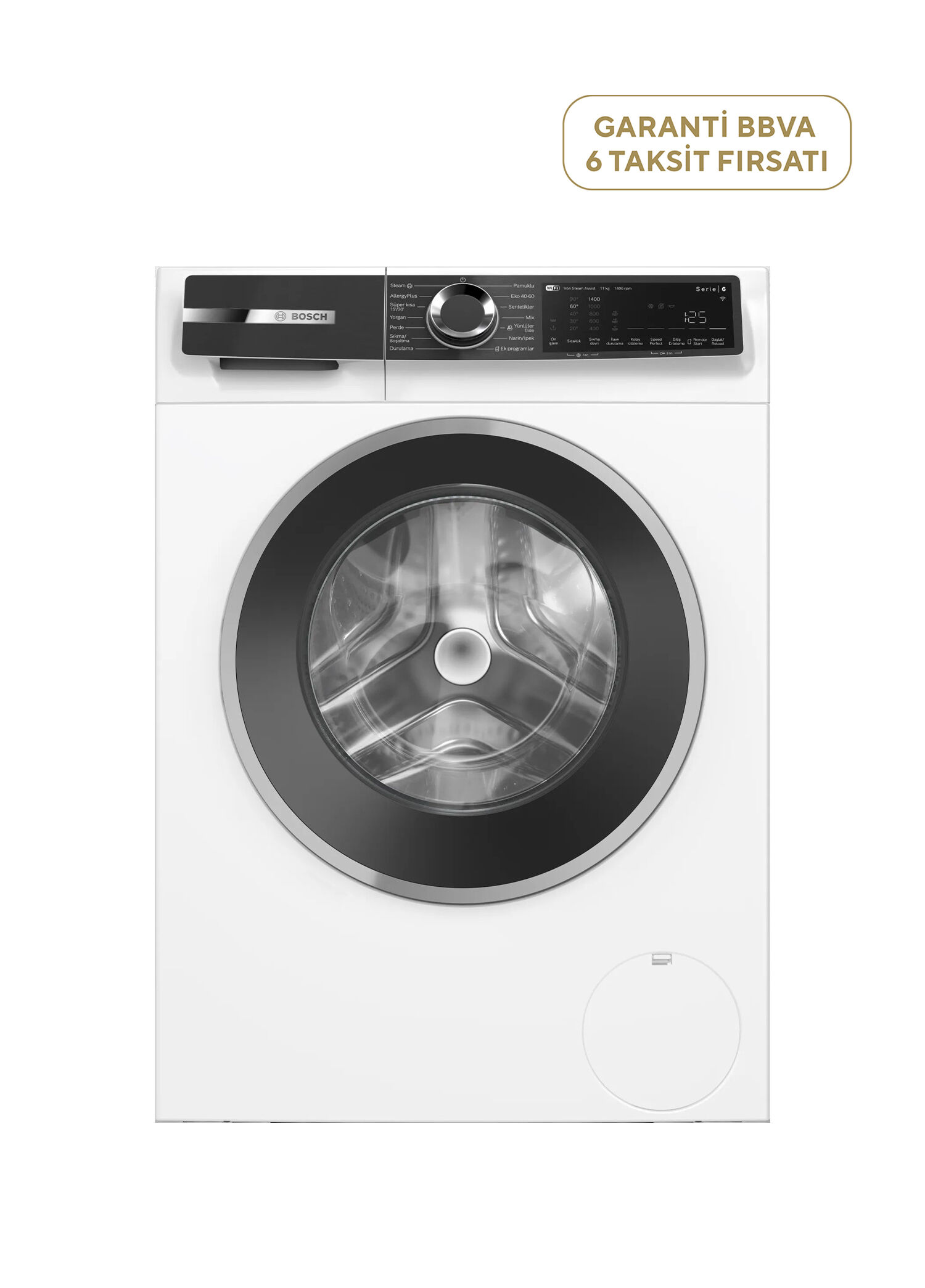Serie 6 11 kg A Enerji Sınıfı 1400 Devir Home Connect Çamaşır Makinesi WGK264Z0TR