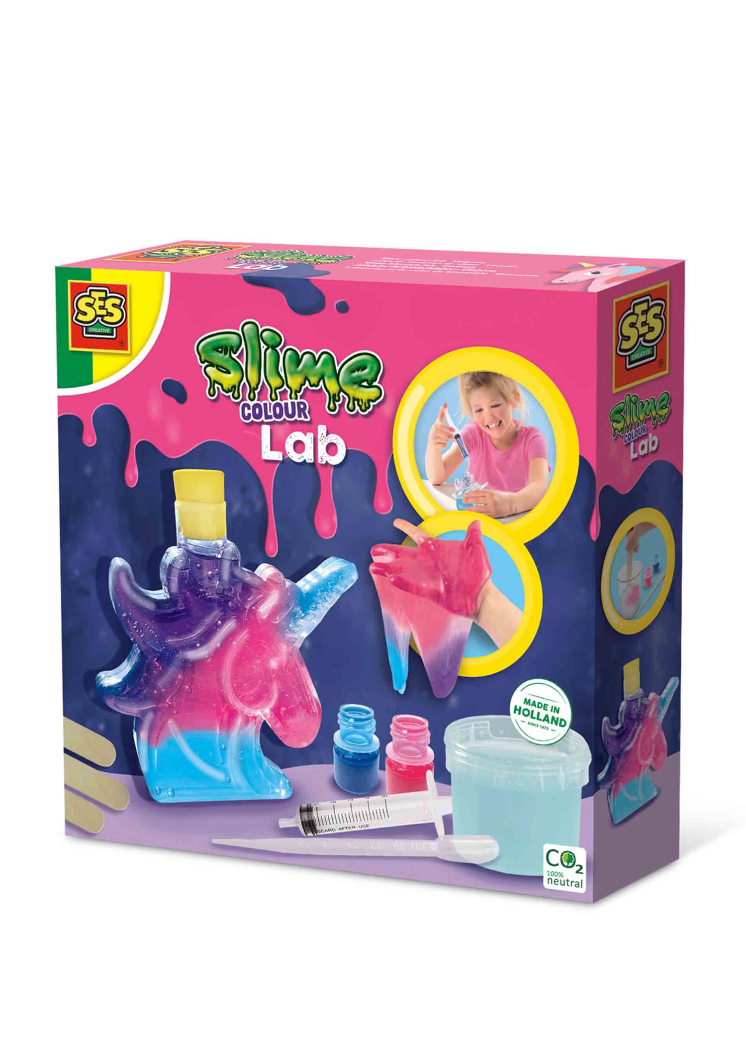 Ses Creative - Lab Unicorn Slime Deney Seti - Çok Renkli