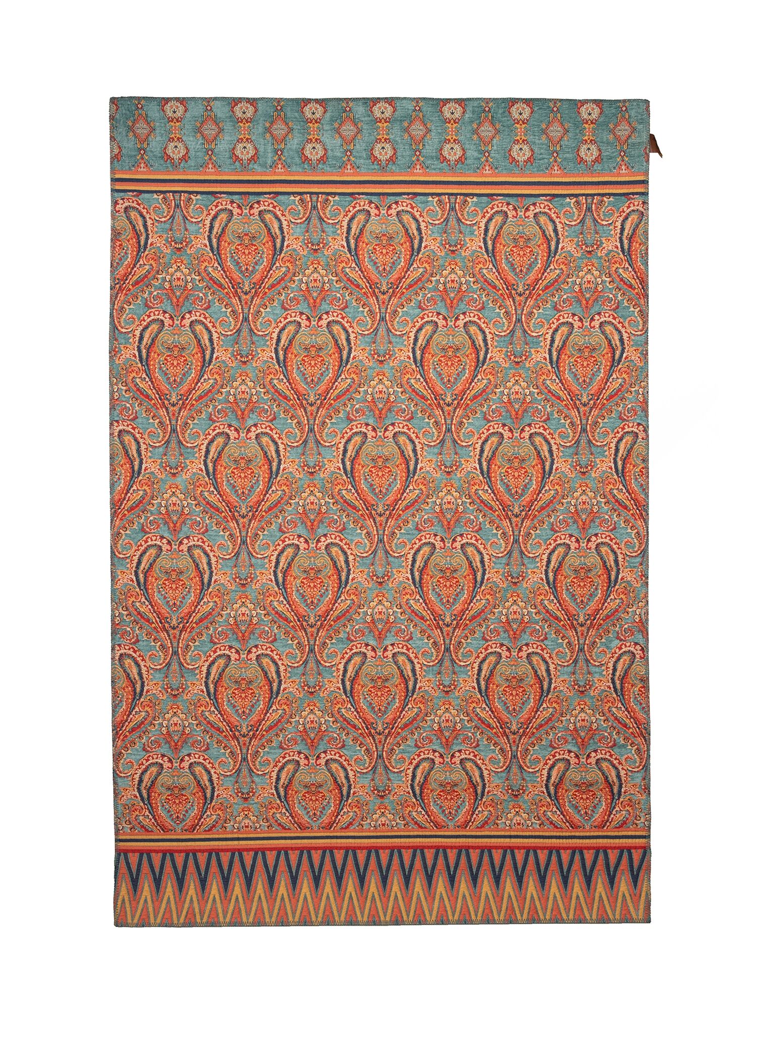Floret Turkuaz Halı 135x210 cm