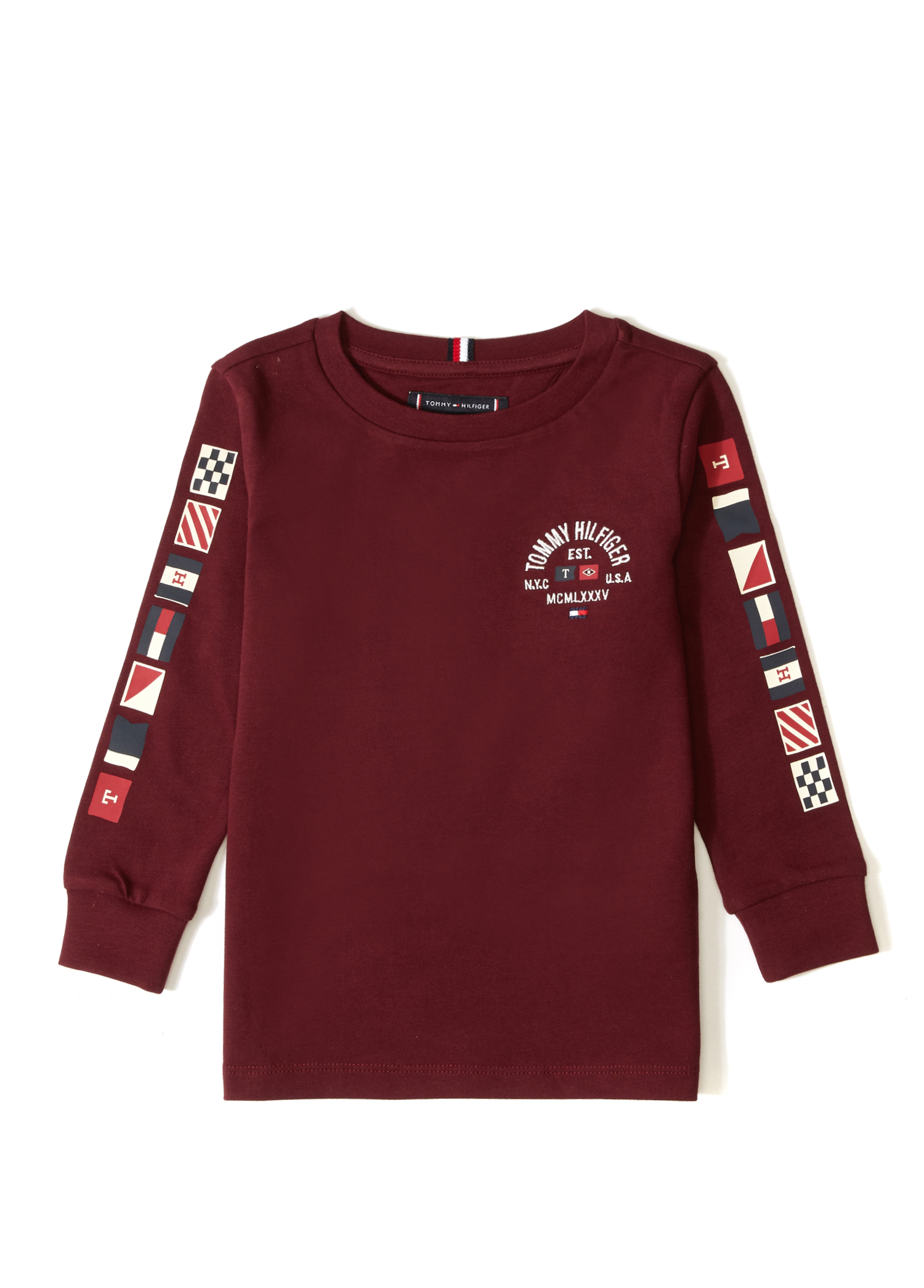 Flags Bordo Organik Pamuk Erkek Çocuk T-shirt