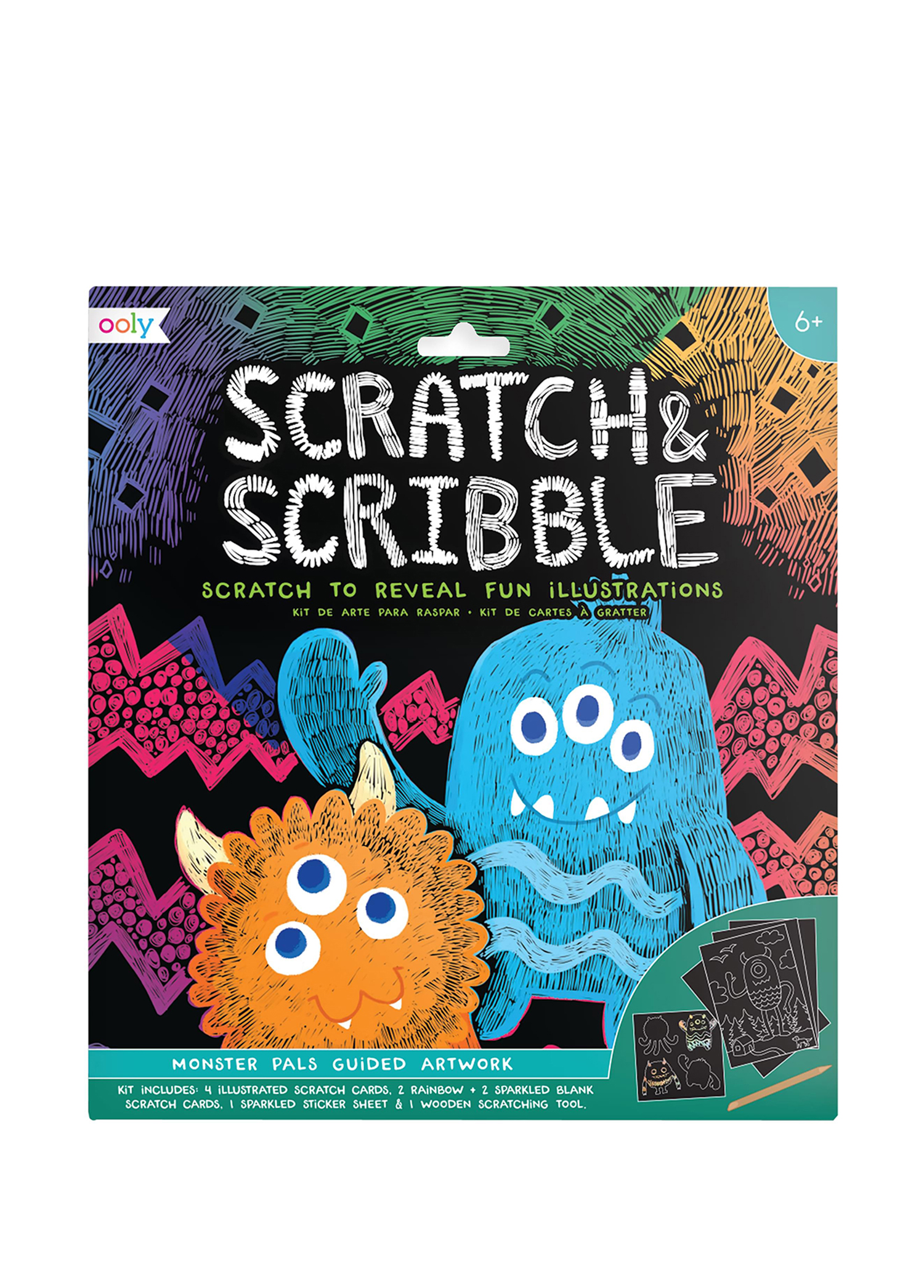 Monster Pals Scratch & Scribble Eğitici Kitap