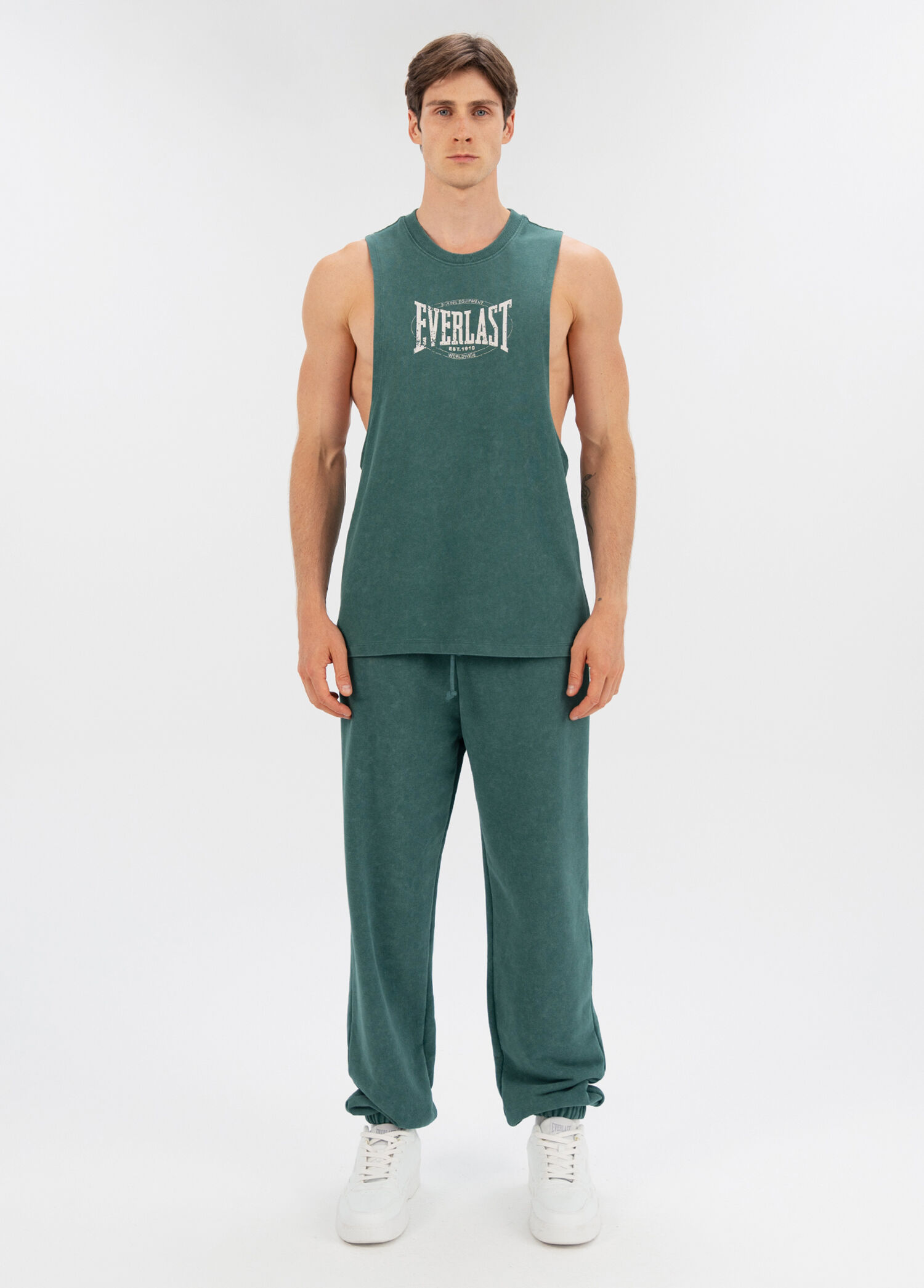 Authentic Boxing  Koyu Yeşil Oversize Erkek Eşofman Altı