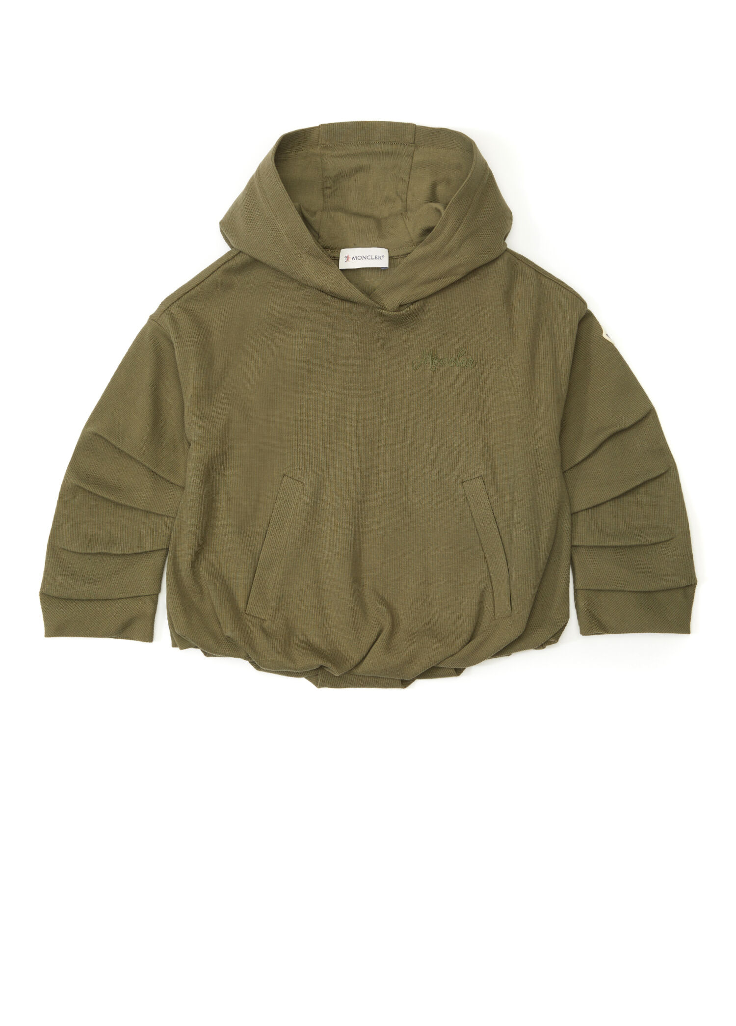 Yeşil Kapüşonlu Kız Çocuk Sweatshirt
