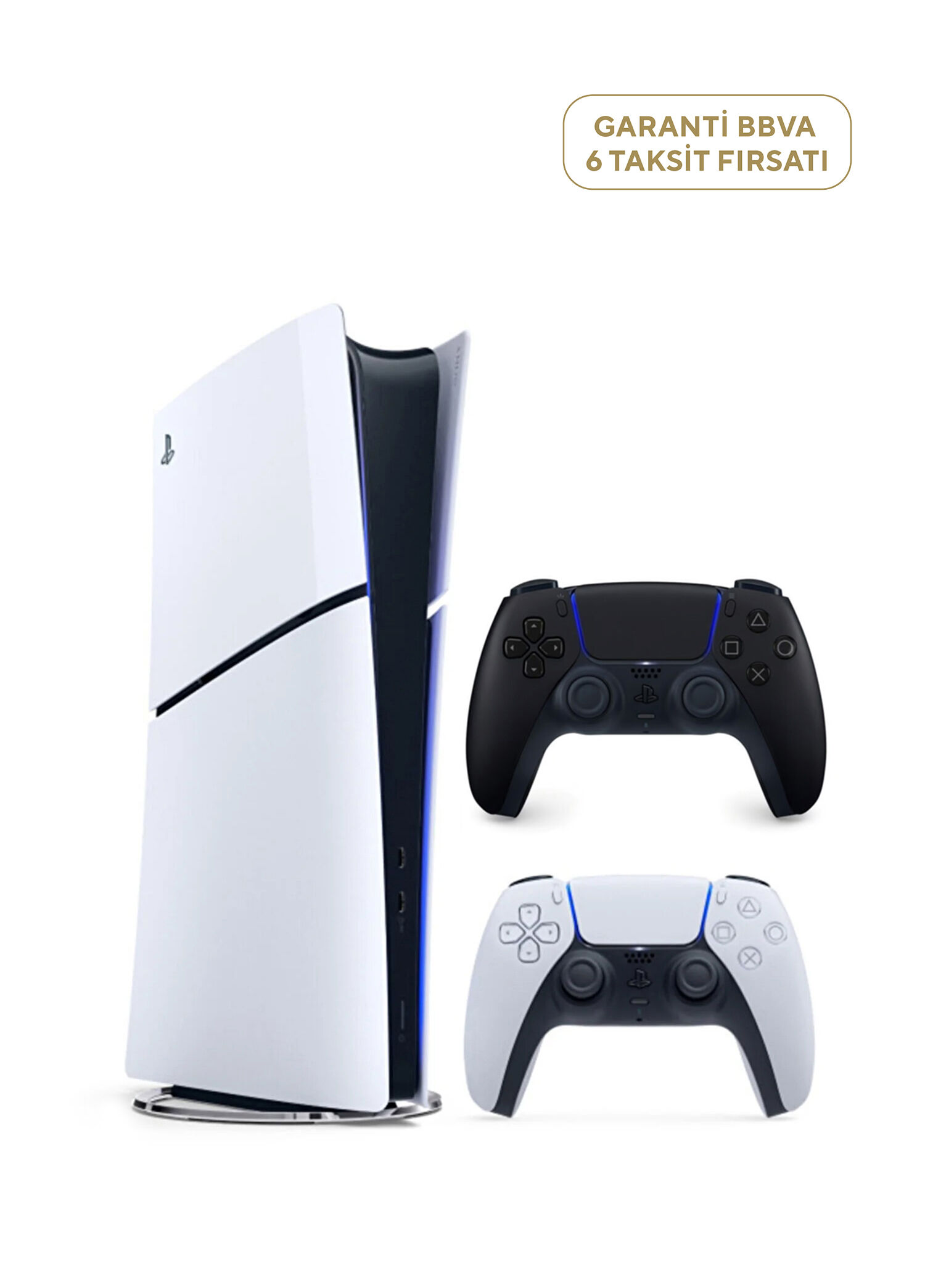 PlayStation 5 Slim Dijital Edition 825 GB SSD Oyun Konsolu + 2. PS5 Kol Siyah (Yeni Sürüm)