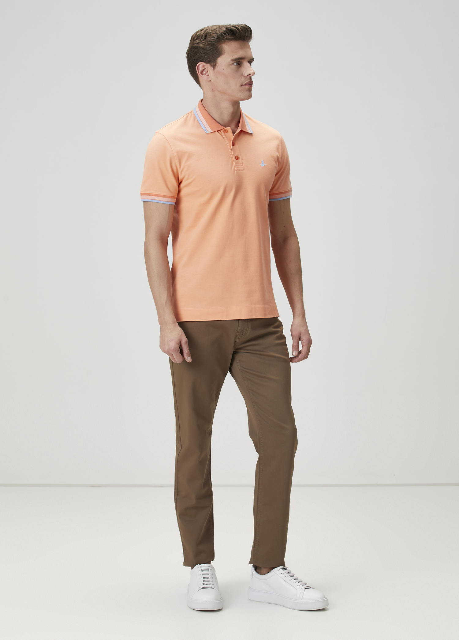 Comfort Fit Kayısı Polo T-shirt_2