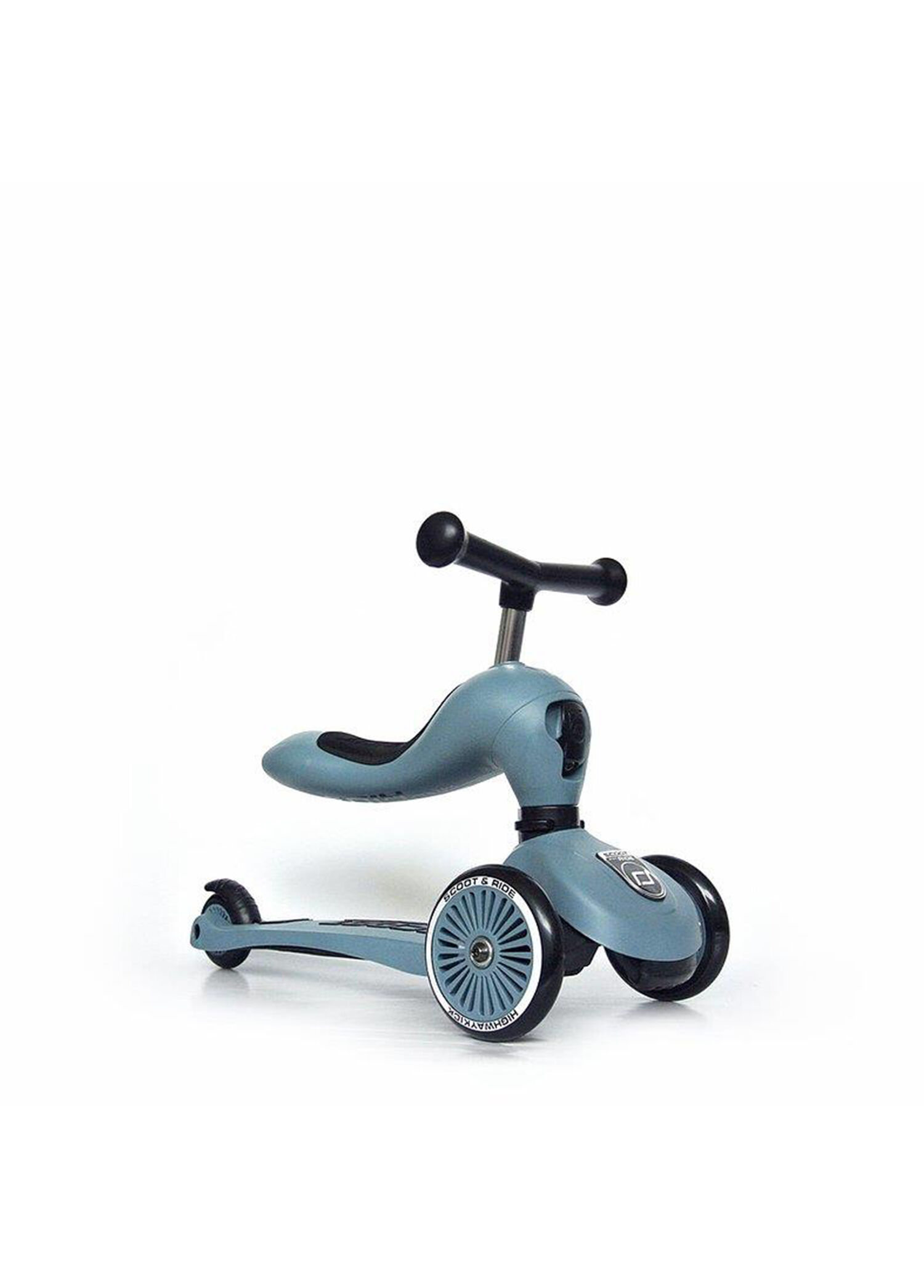Highwaykick 1 2'si 1 Arada Mavi Oturaklı 3 Tekerlekli 1-5 Yaş Çocuk Scooter