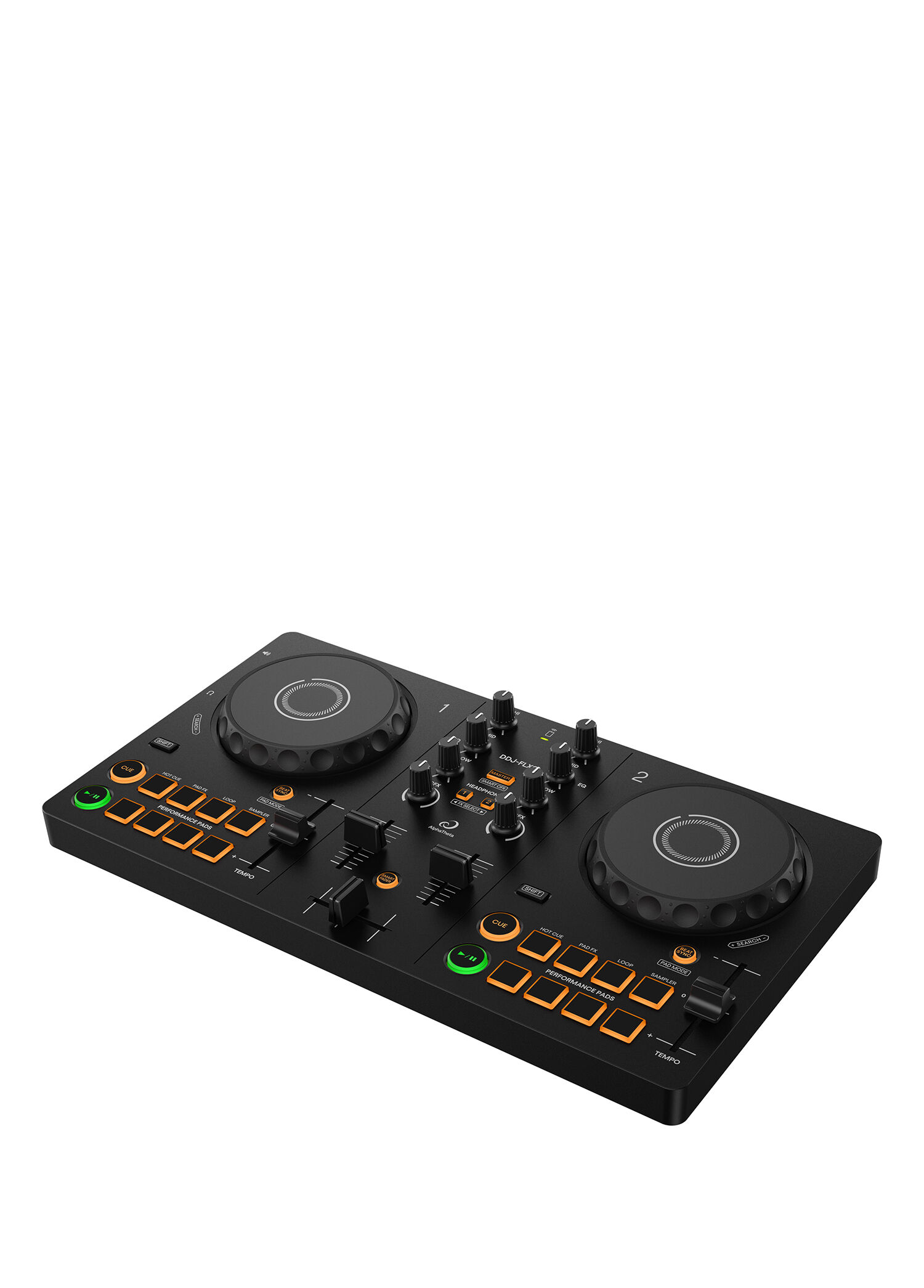 Alphatheta - DDJ FLX2 Kompakt 2 kanallı DJ Kontrol Cihazı - Siyah