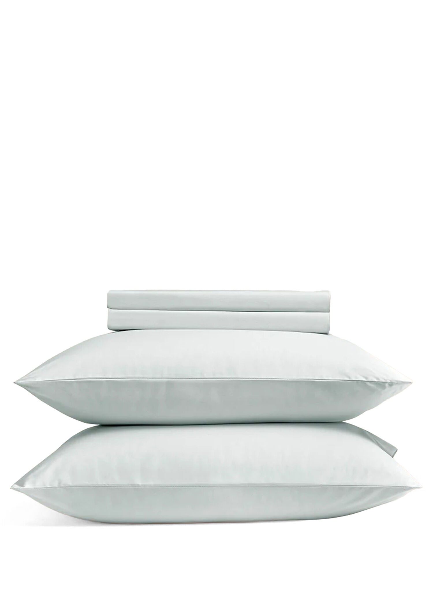 Pure Serisi Mavi Pamuklu Percale Tek Kişilik Lastikli Çarşaf 100 x 200 cm