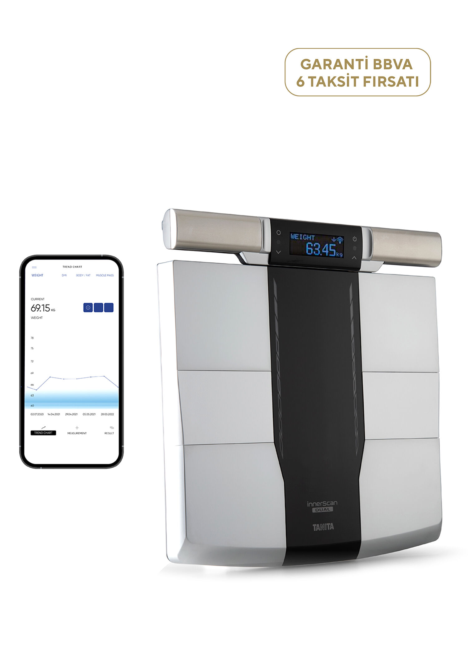 RD545 Innerscan Pro Segmental Vücut Analizi Akıllı Dijital Tartı