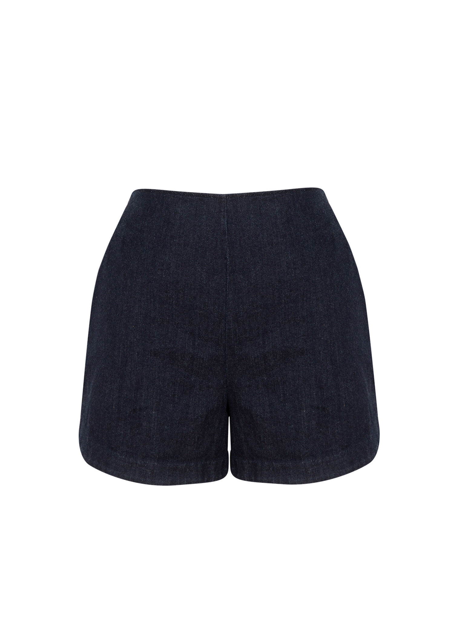 Lacivert Koton Gabardin Boxy Fit Kadın Şort