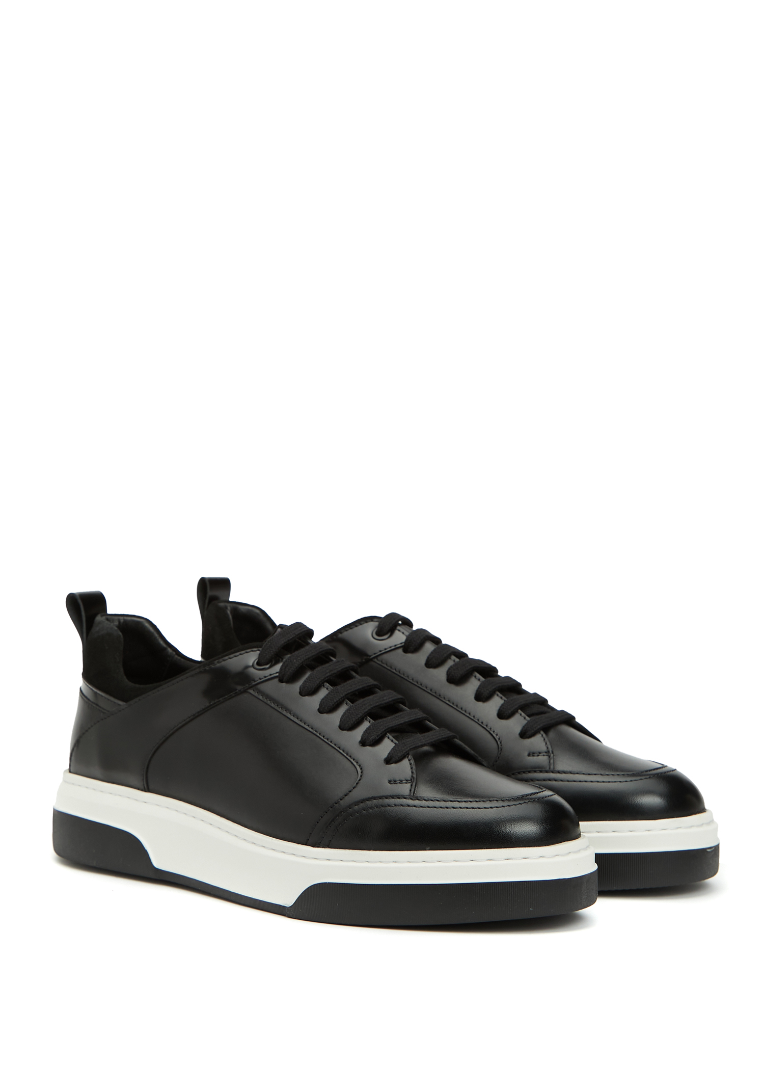 Siyah Erkek Deri Sneaker_1