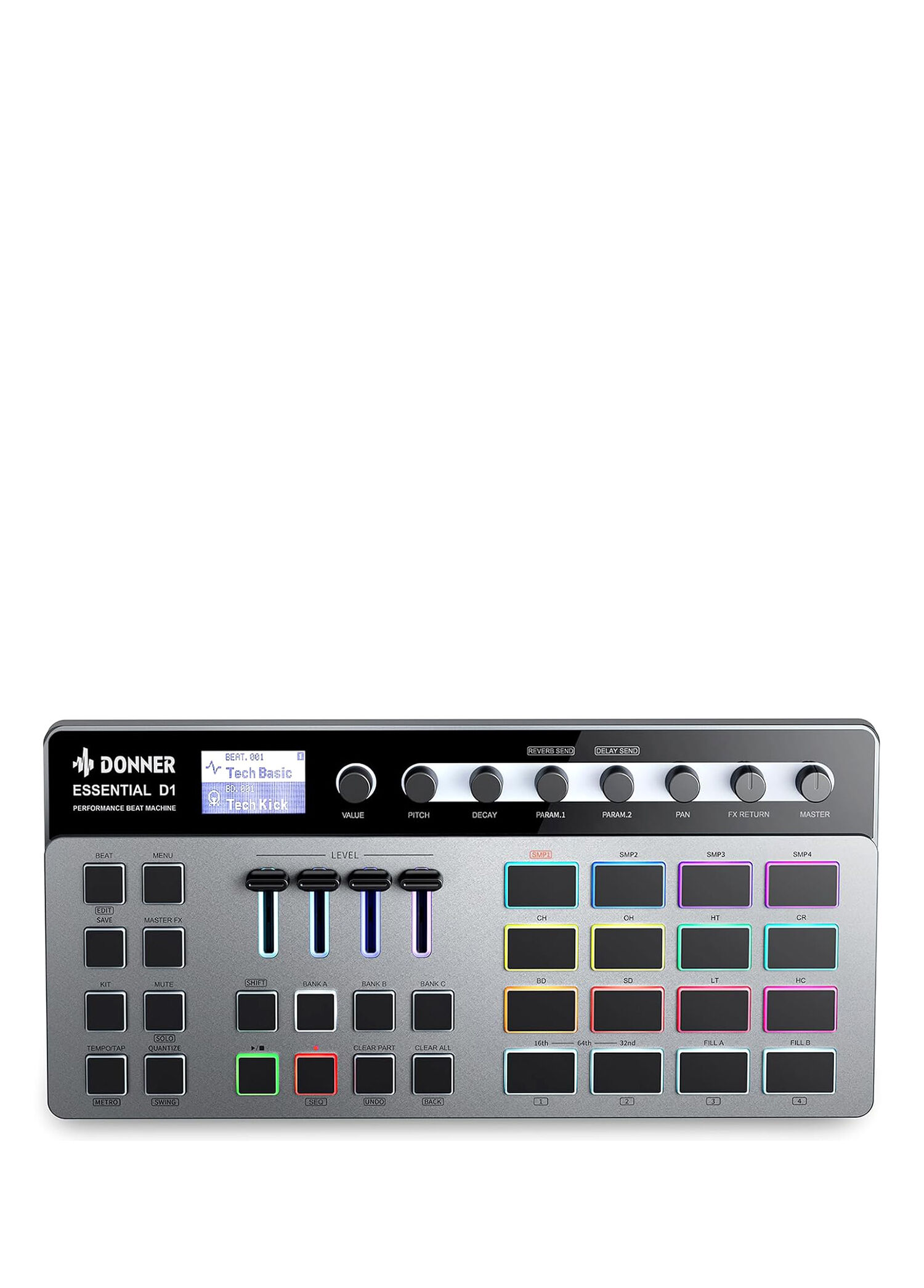 Essential D1 Performance Beat Machine Step Sequencer & Finger Drum Machine