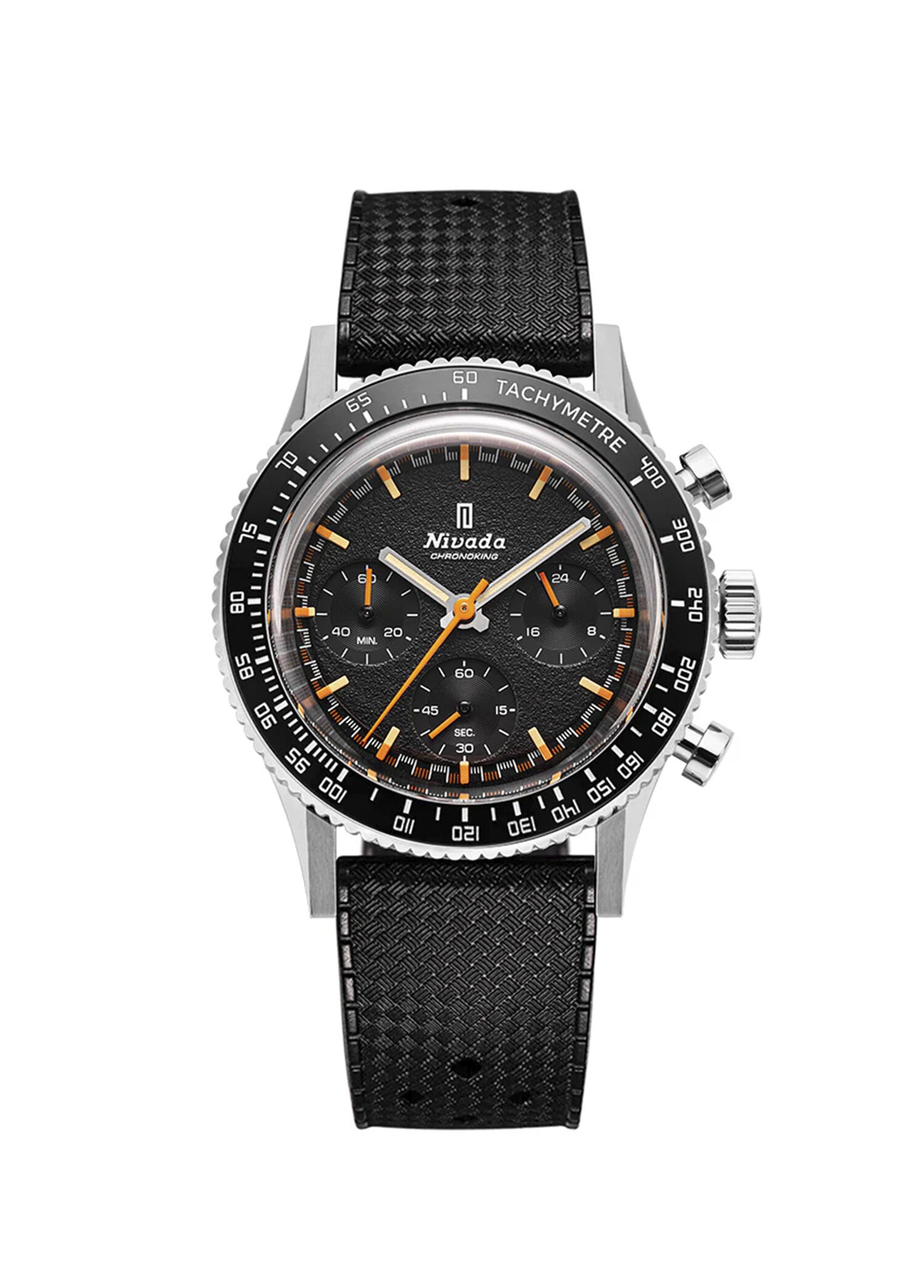 Nivada Grenchen Siyah Erkek 87040Q01 Chronoking Meca-Quartz Inter