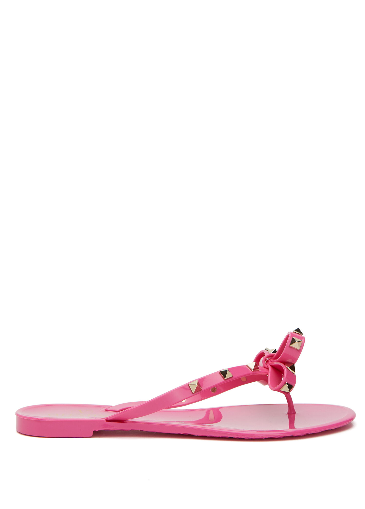 Rockstud Pembe Troklu Kadın Plaj Terliği