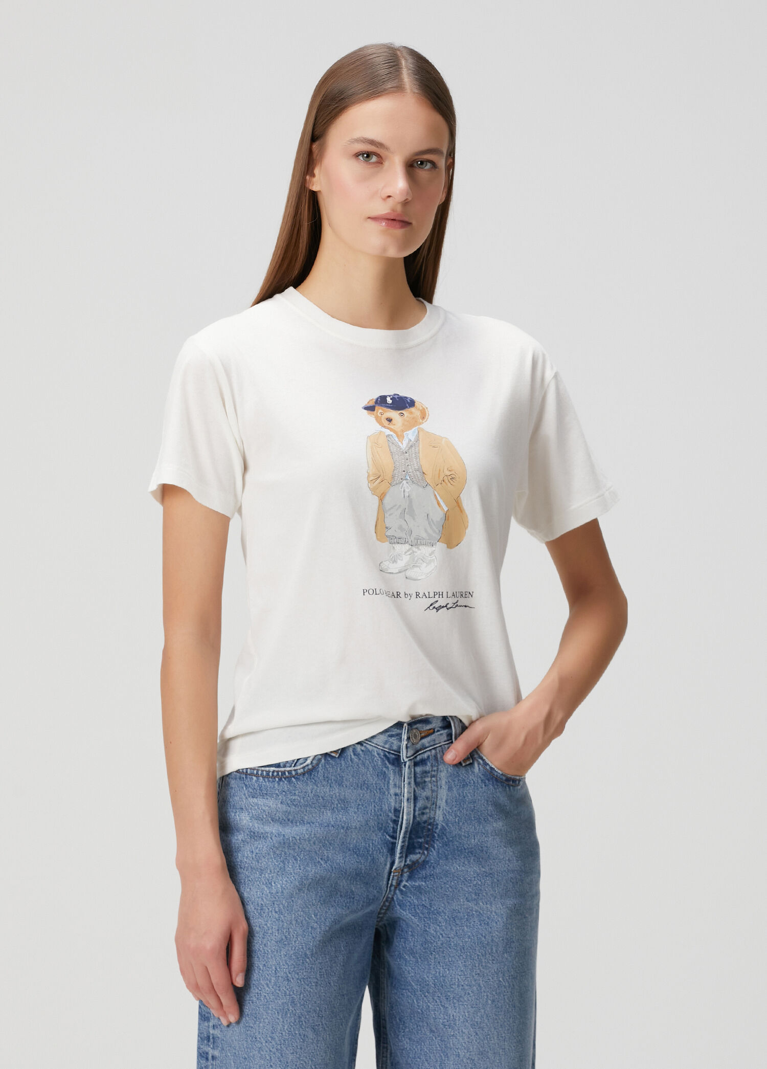 Polo Bear Beyaz T-shirt