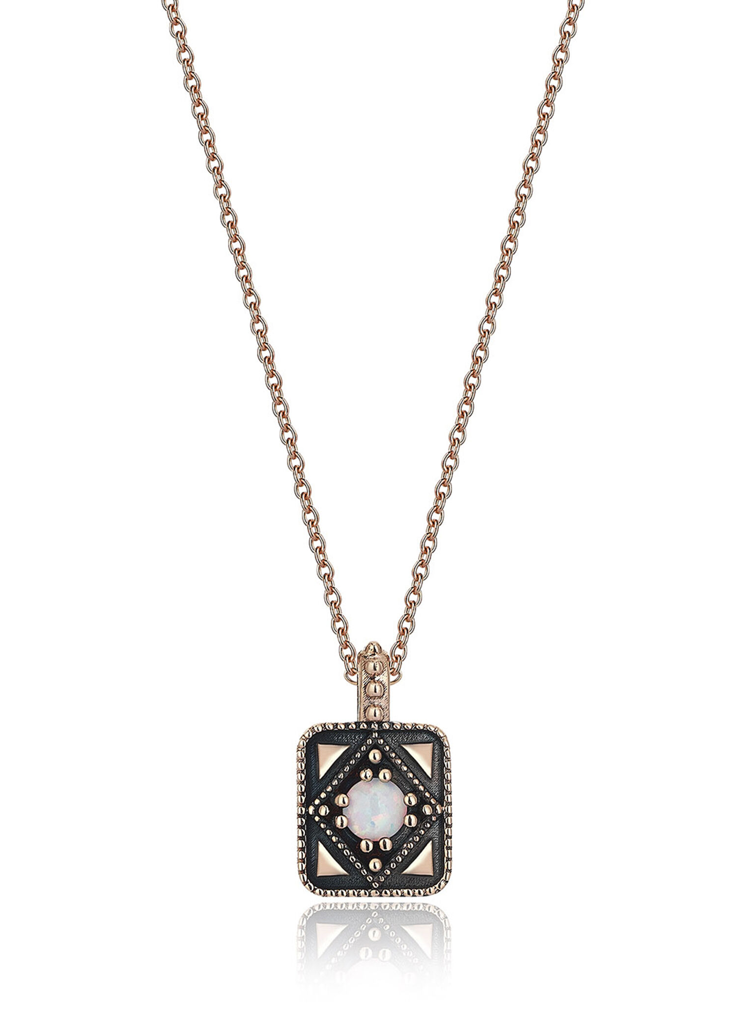 Black Queen 14 Ayar Rose Altın Kadın Kolye