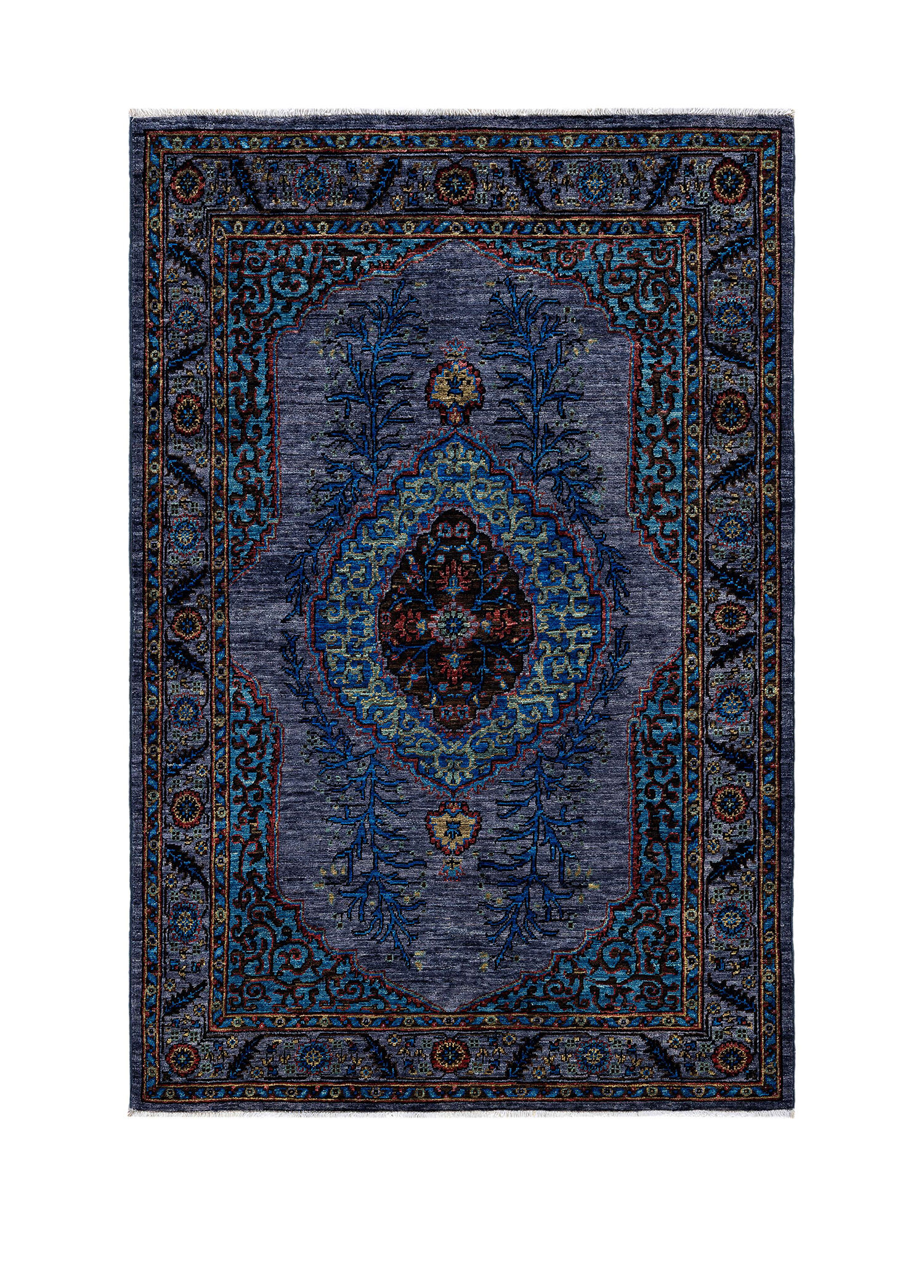 Sapphire Elegance El Dokuma Yün Halı 181 x 120 cm