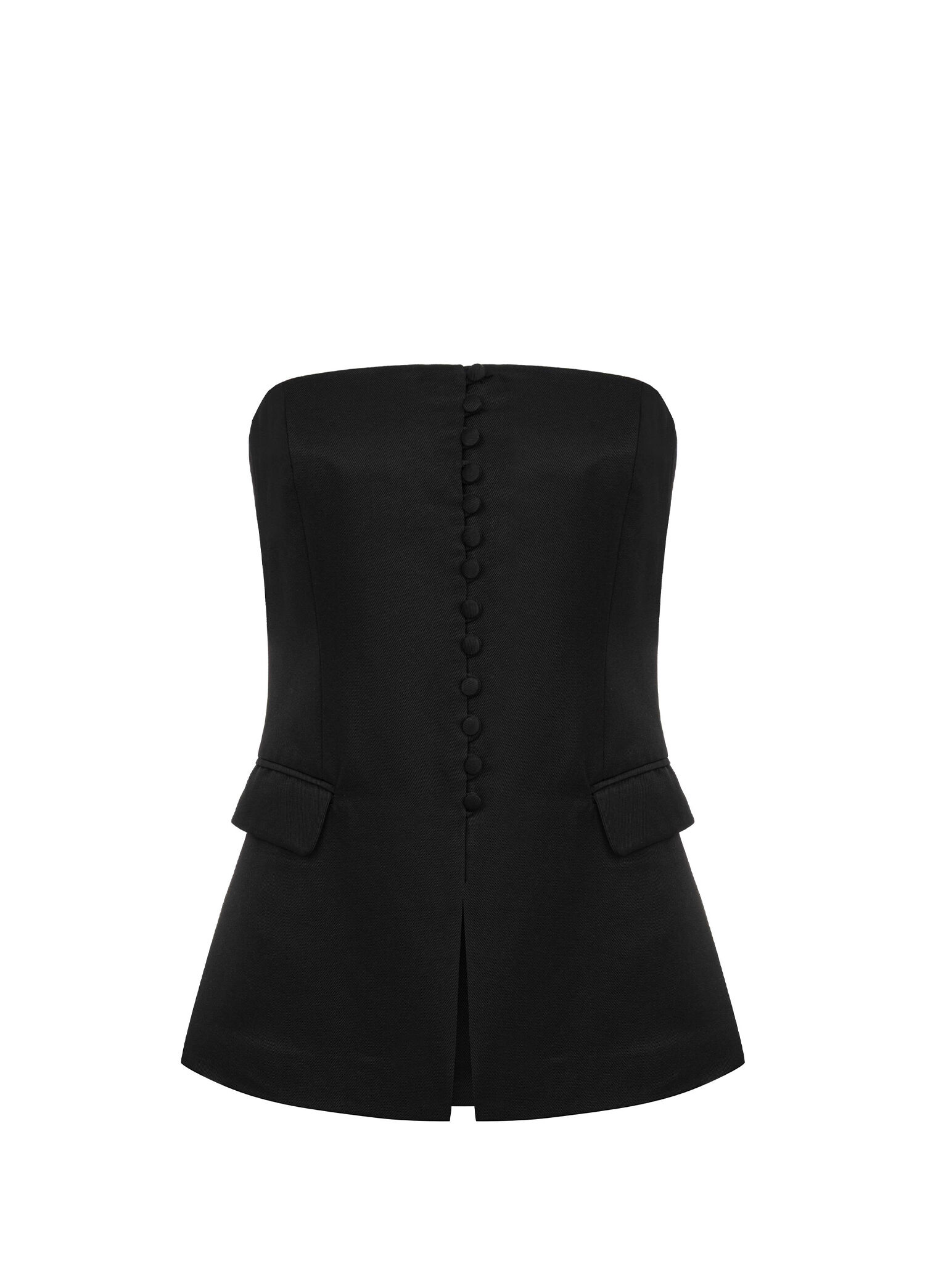 Dakota Top Black Kadın Straplez Bluz