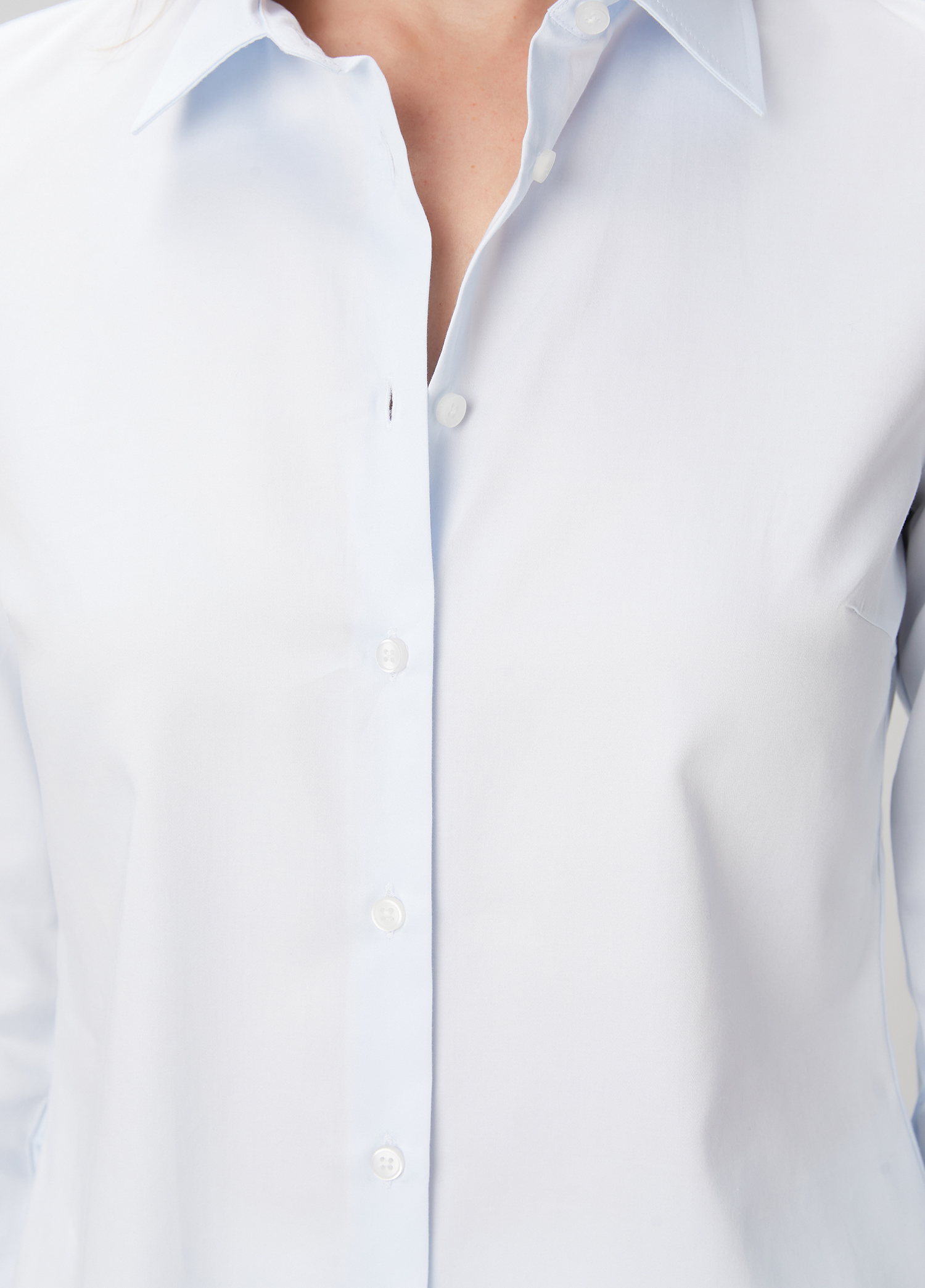 Slim Fit Non Iron Klasik Açık Mavi Gömlek_4