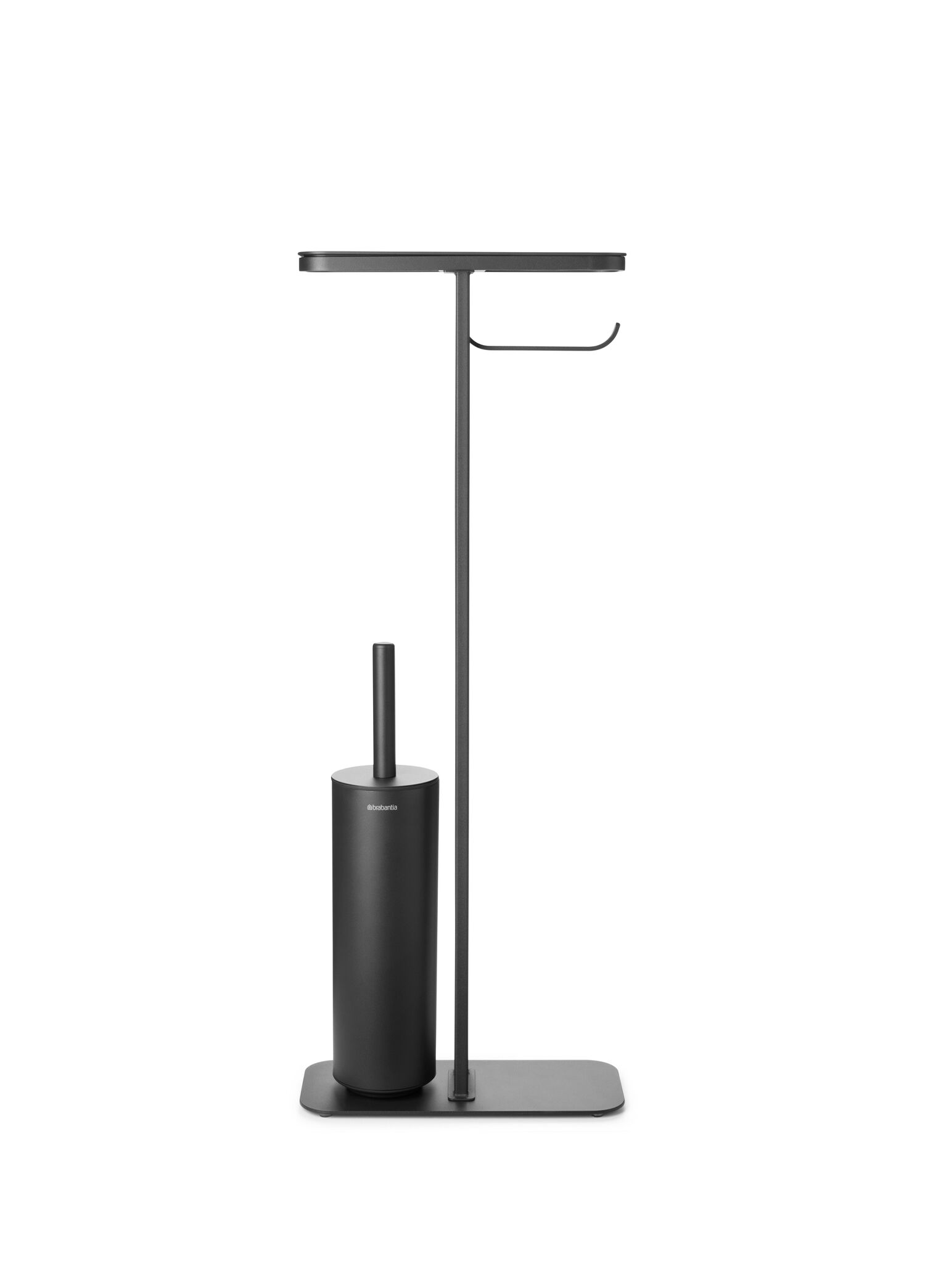 Mindset İnfınite Grey Standlı Organizer Tuvalet Kağıdı Tutucu ve Tuvalet Fırçası