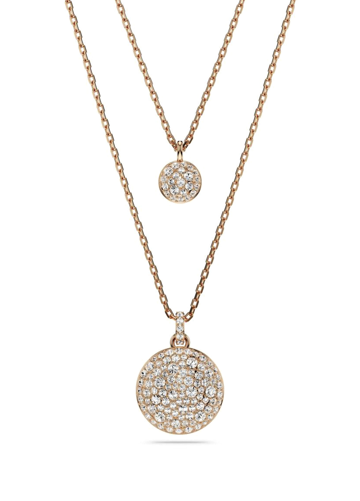 Meteora Pend S Layer Cry Ros Rose Gold Kadın Kolye 5683449