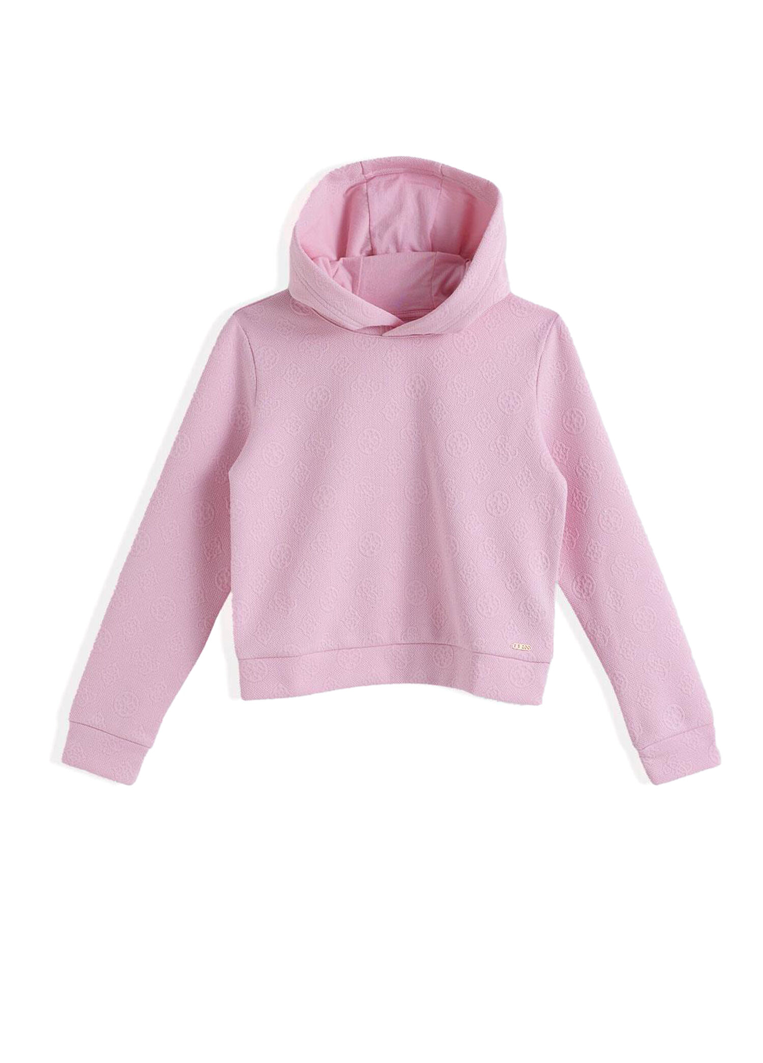 Pembe Kapüşonlu Kız Çocuk Sweatshirt
