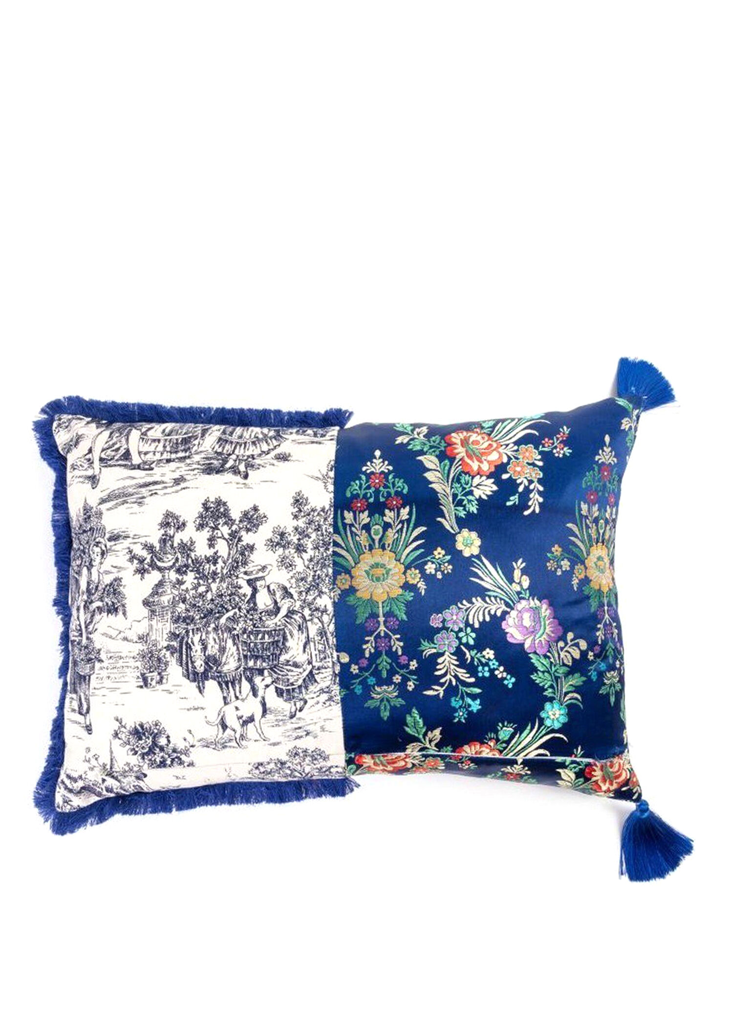 Hybrid Argia Mavi Pamuk/Polyester Kırlent 50 x 35 cm