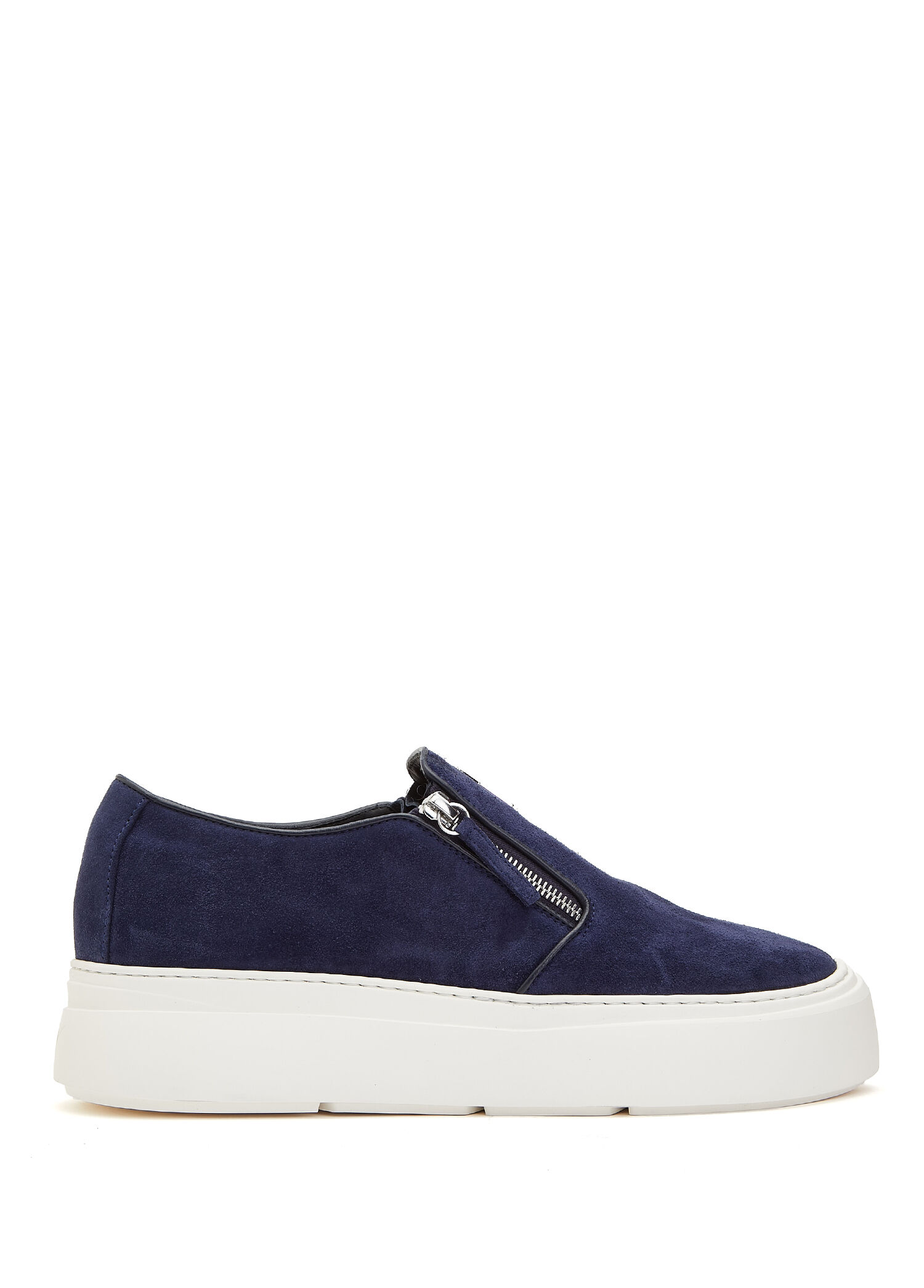 GZ Mike Zip Lacivert Erkek Süet Loafer