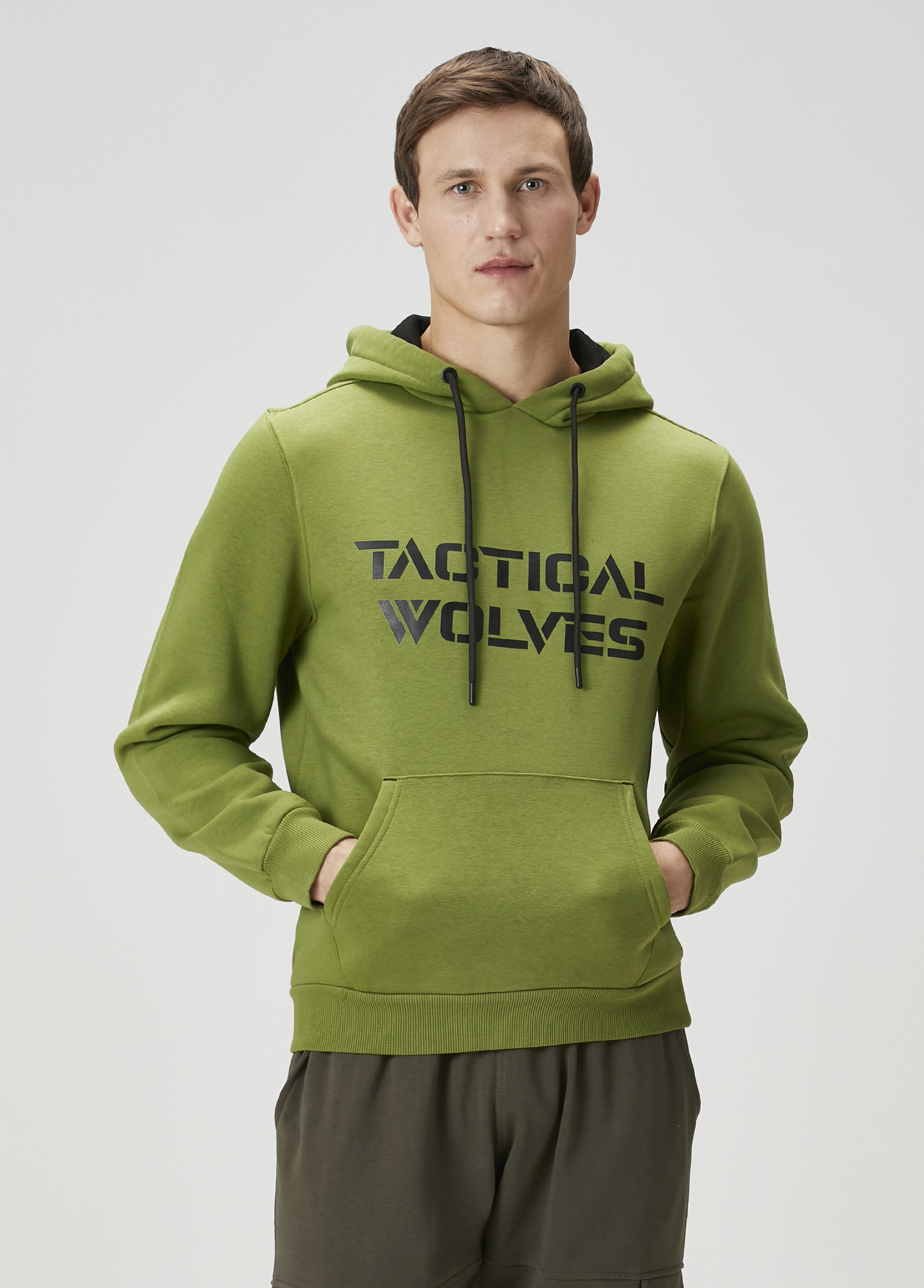 Yeşil Kapüşonlu Sweatshirt