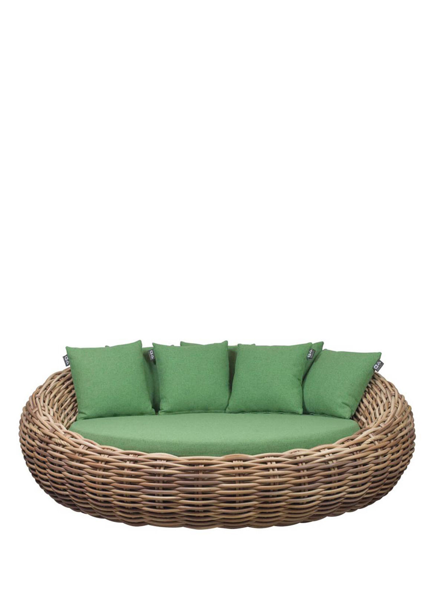 Cocoon Natural Yeşil Örgü Daybed Bahçe Koltuğu