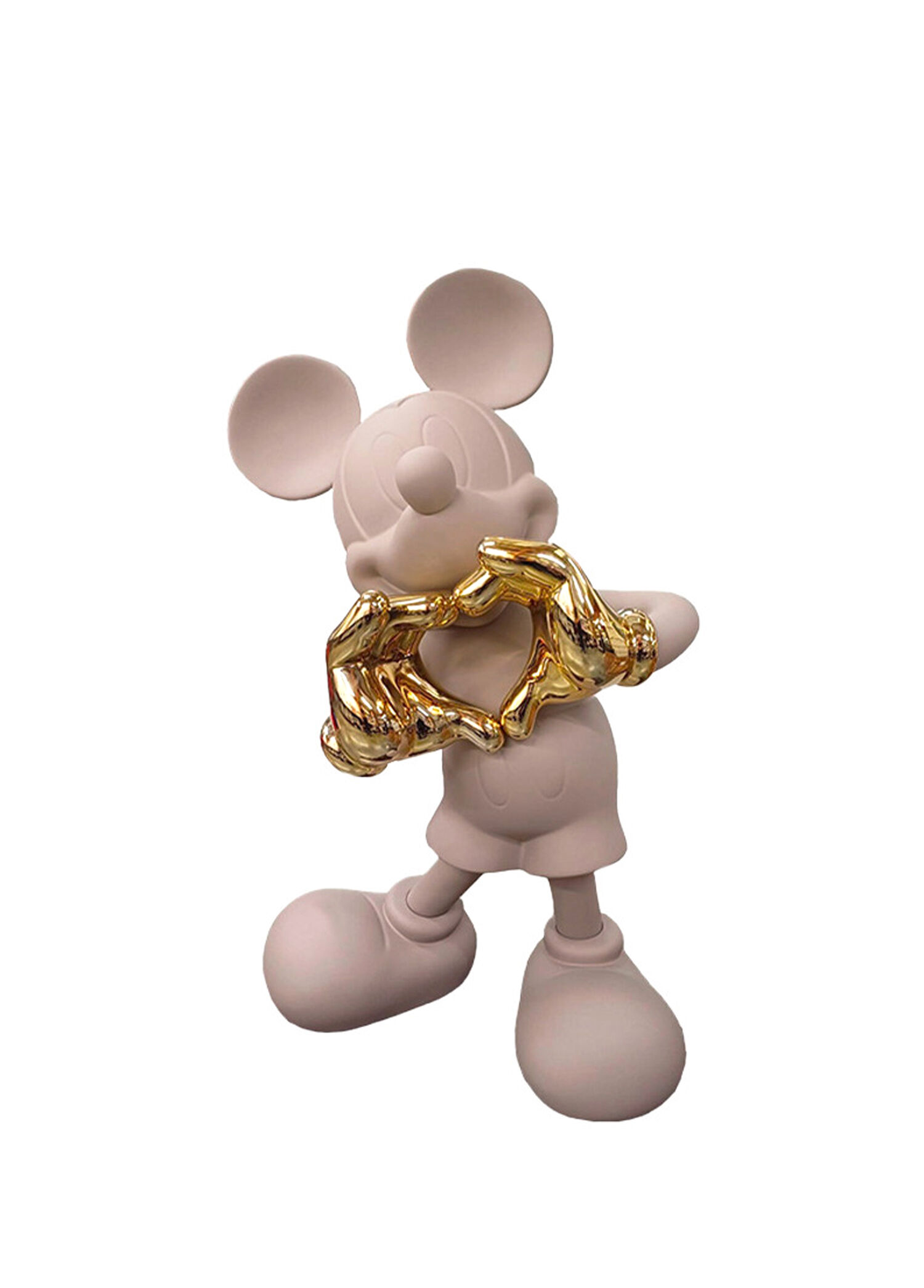 Mickey w/Love BY K.Hoppen Gold Bej Heykel