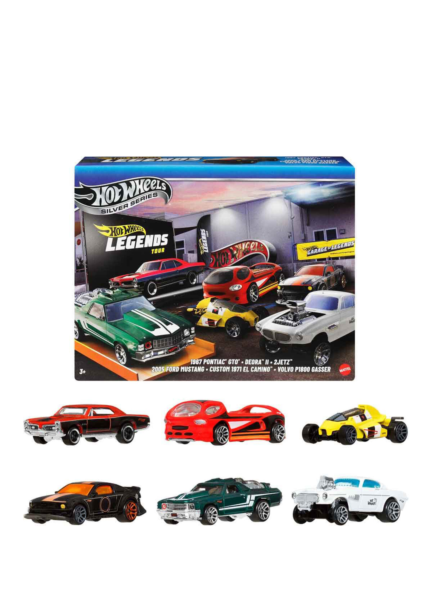 Hot Wheels - 1:64 Legends Silver Serisi 6'lı Oyuncak Araba Seti