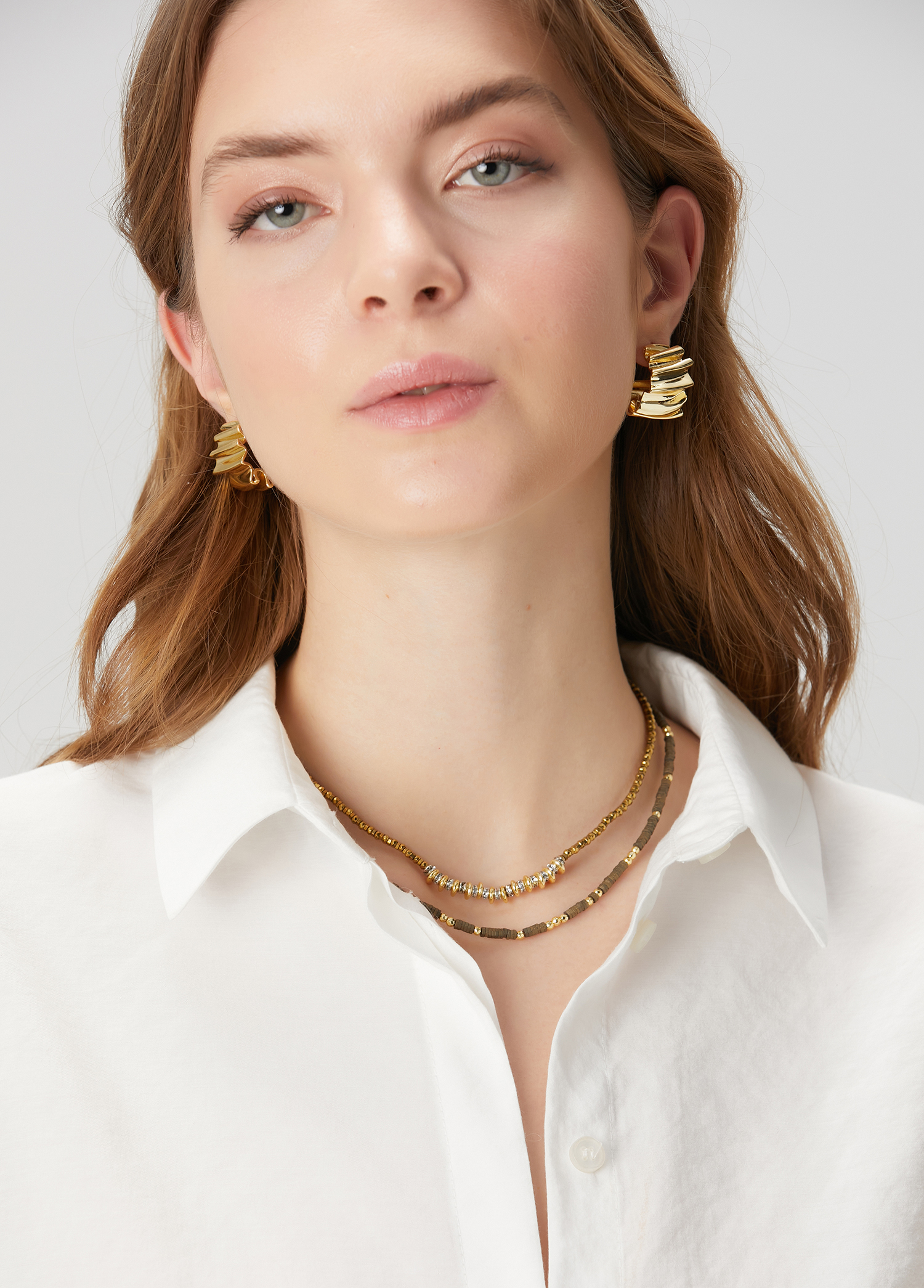 Gold Taşlı Kadın Kolye_3