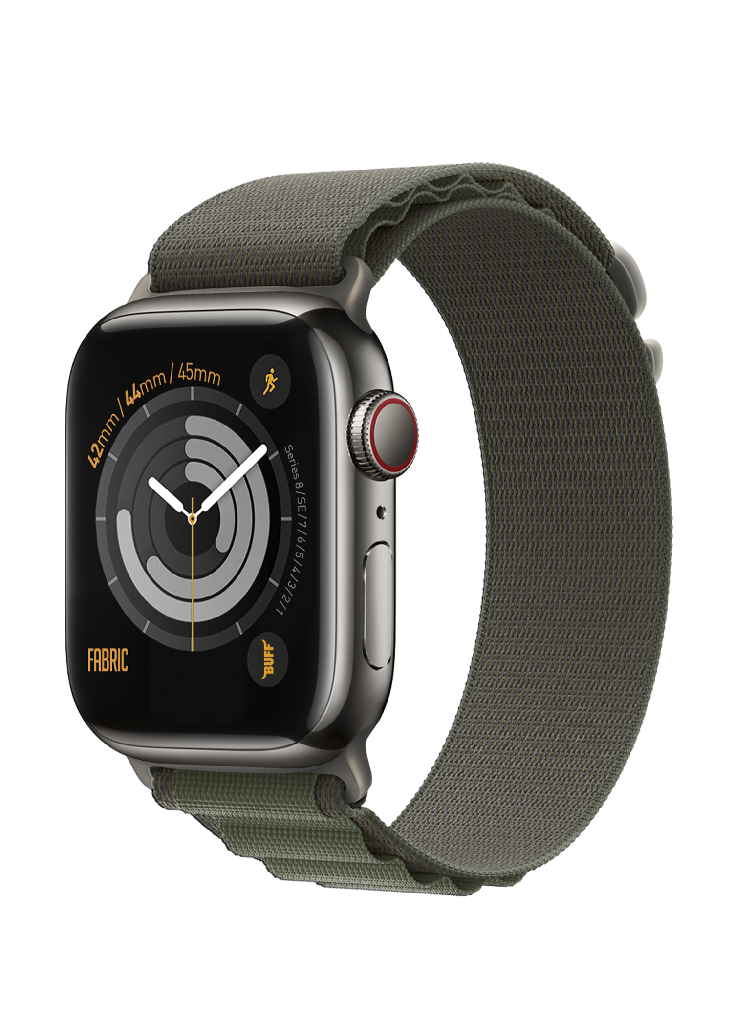 Apple Watch Fabric Band 42/44/45mm Green Akıllı Saat Kordon