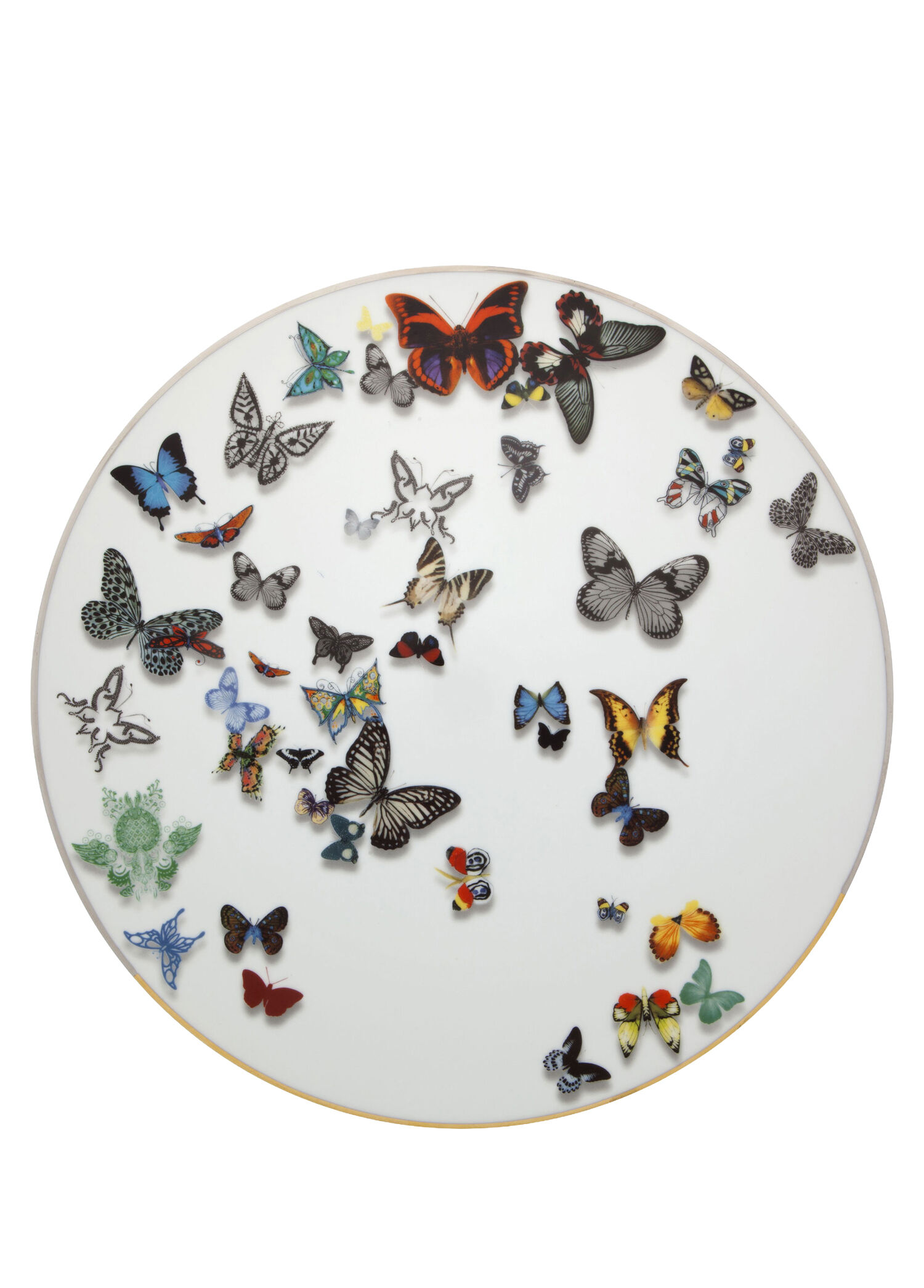 P Vista Alegre Atlantis Butterfly Parade Beyaz Porselen Supla
