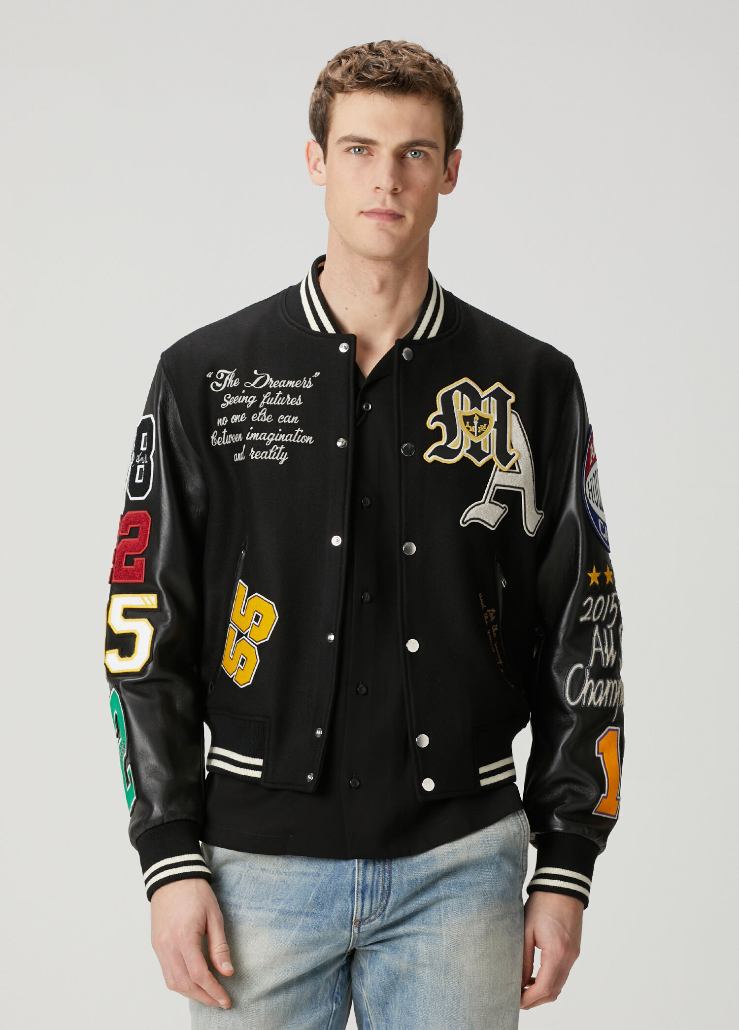 Siyah Yün Bomber Ceket