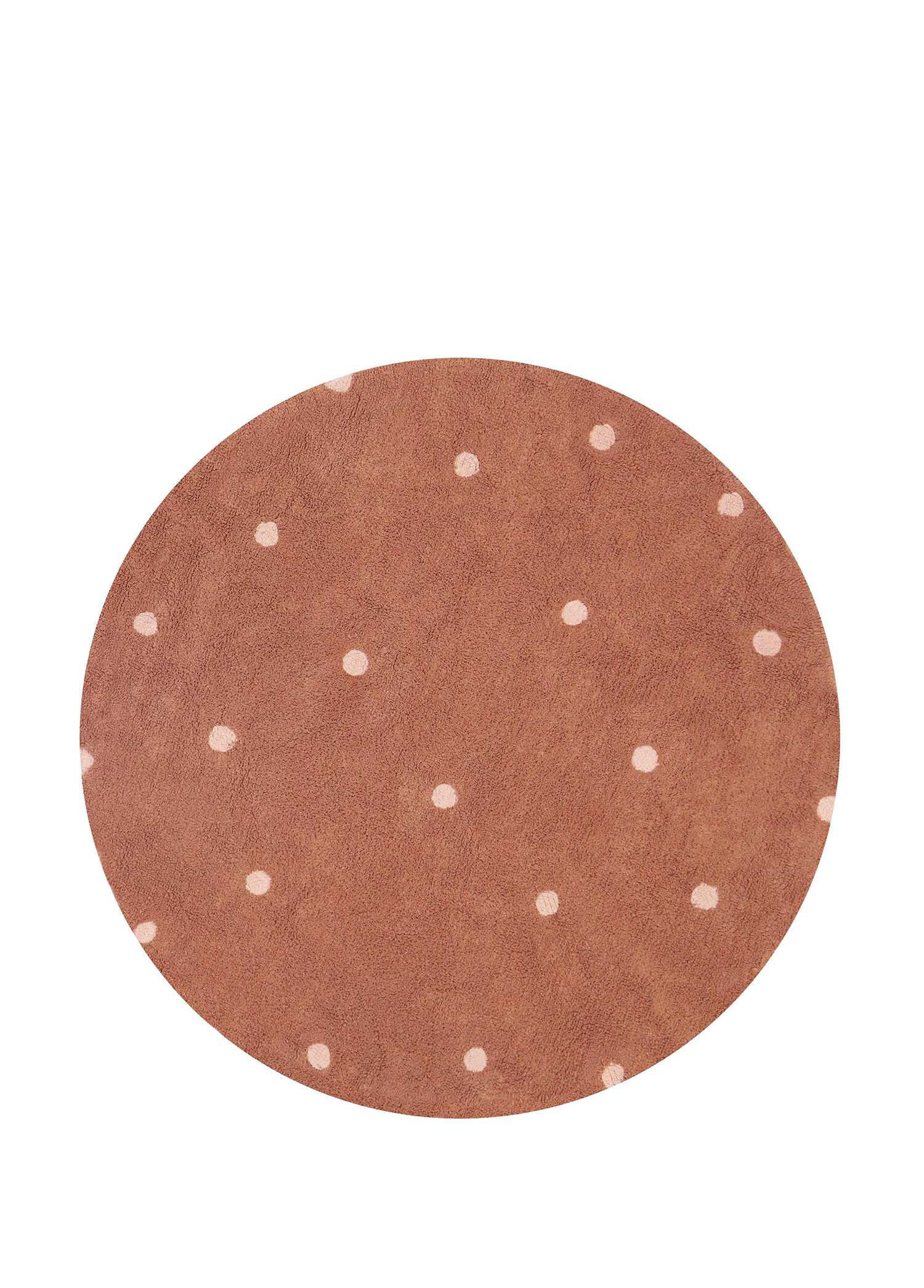 Round Dot Chestnut Yuvarlak Halı 140x140 cm