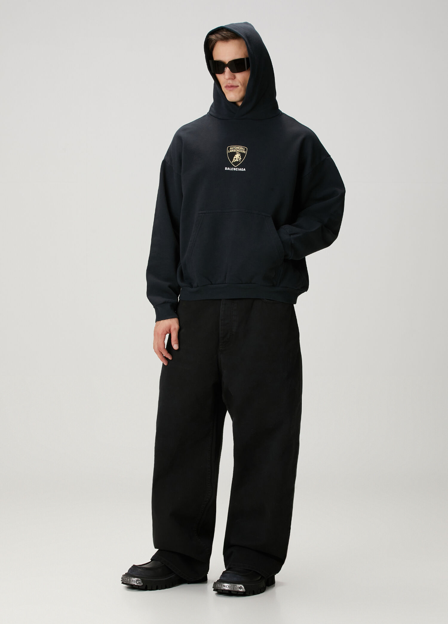 Siyah Baggy Jean Pantolon
